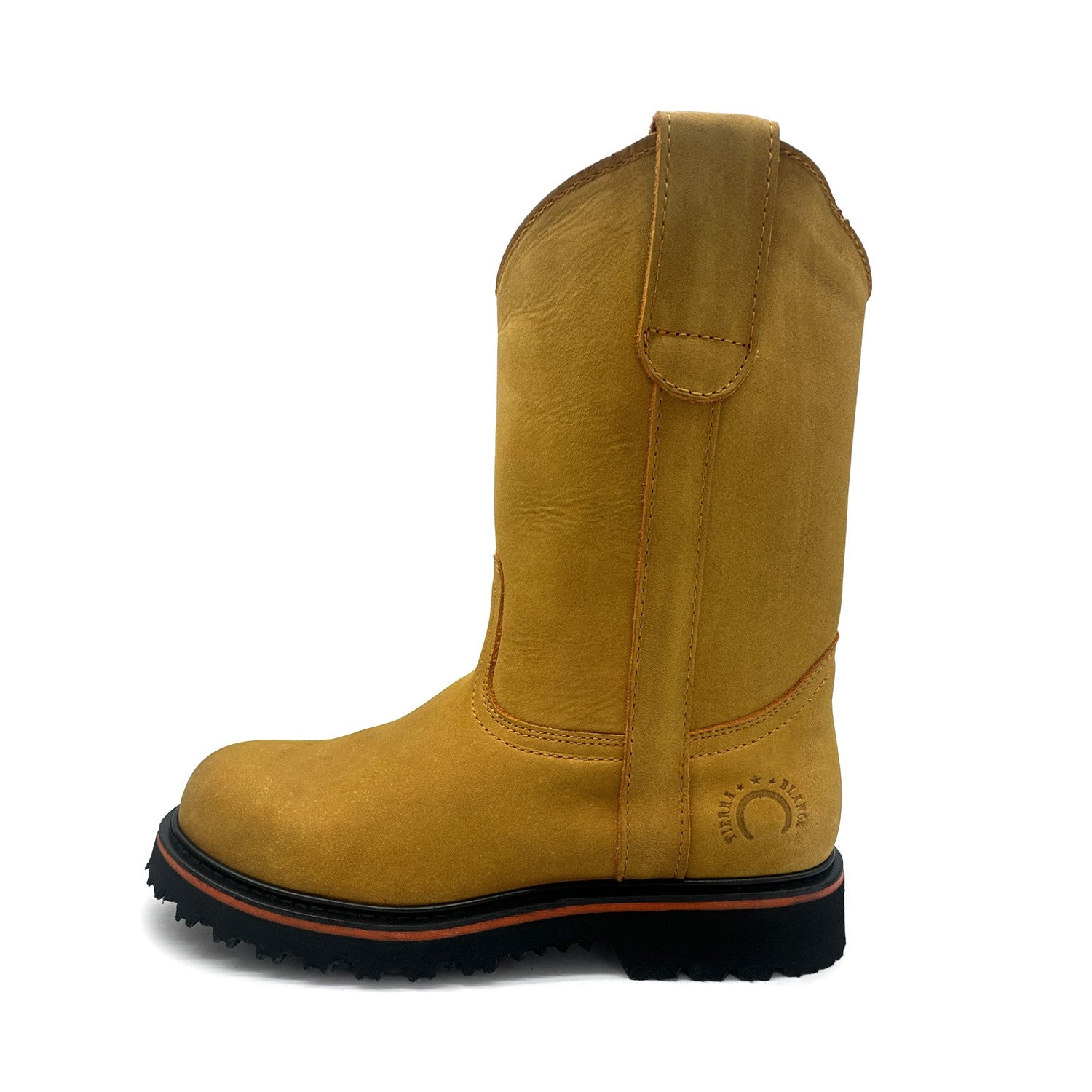 Men's Pull On Leather Heavy Duty Work Boot