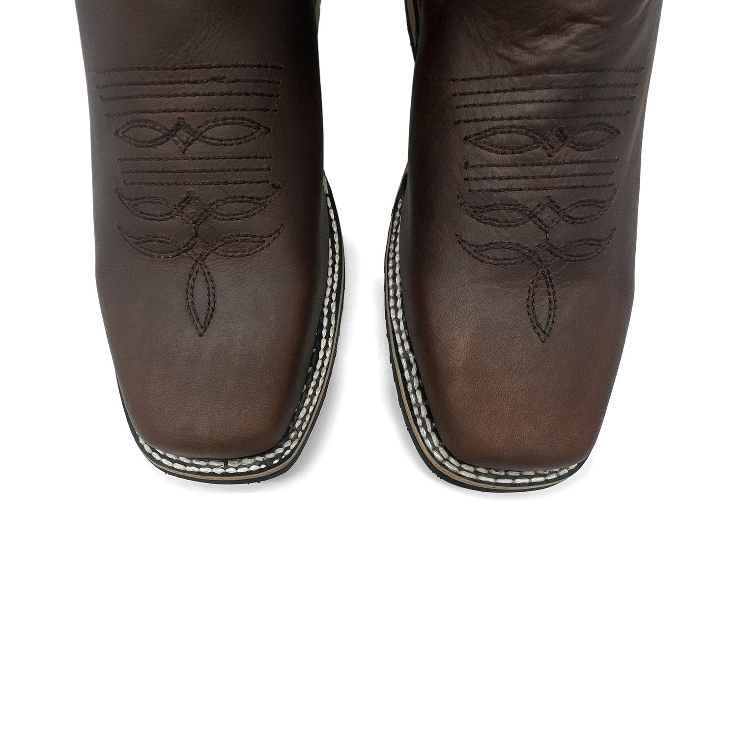 Men's Genuine Leather Cowboy Square Toe Western Rodeo Boots