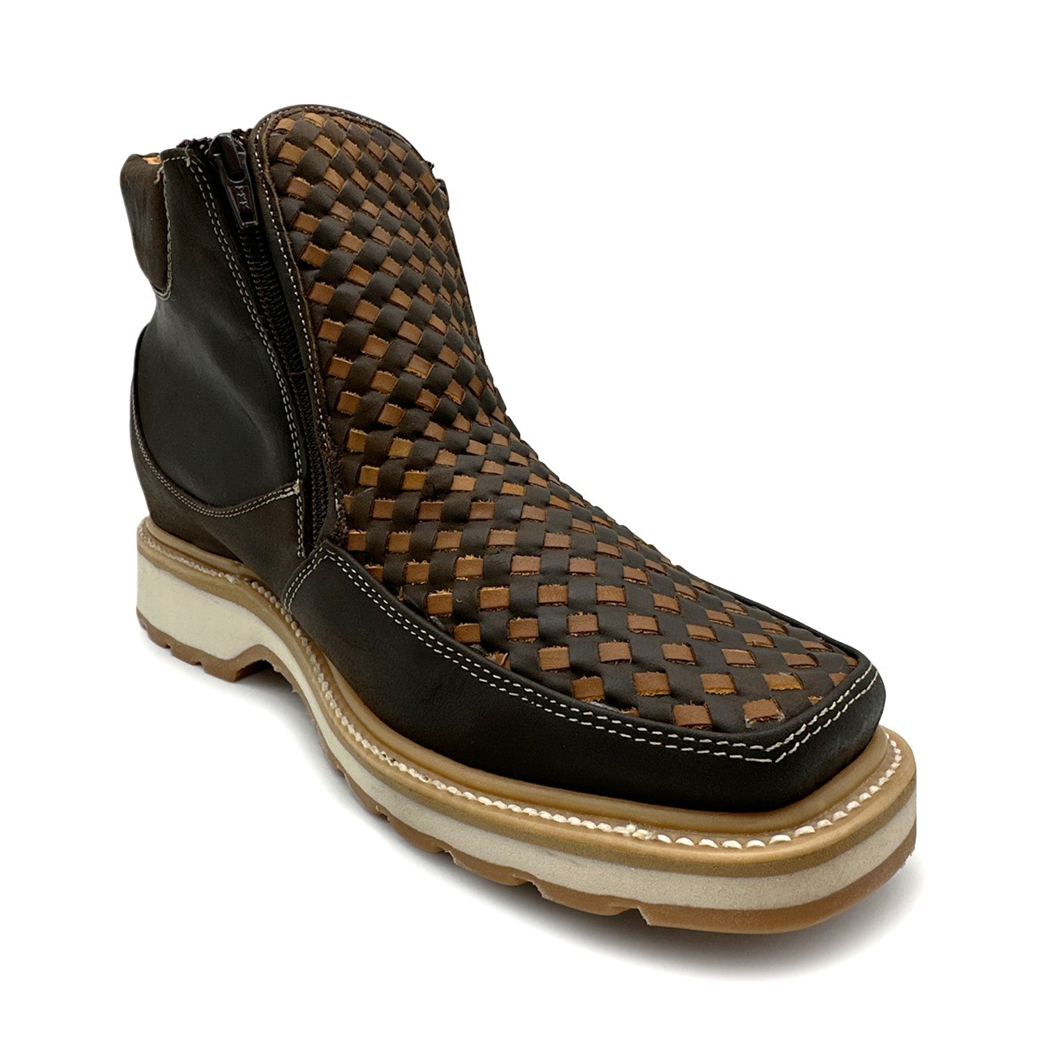 Men's Square Toe Leather Petatillo Work Boot