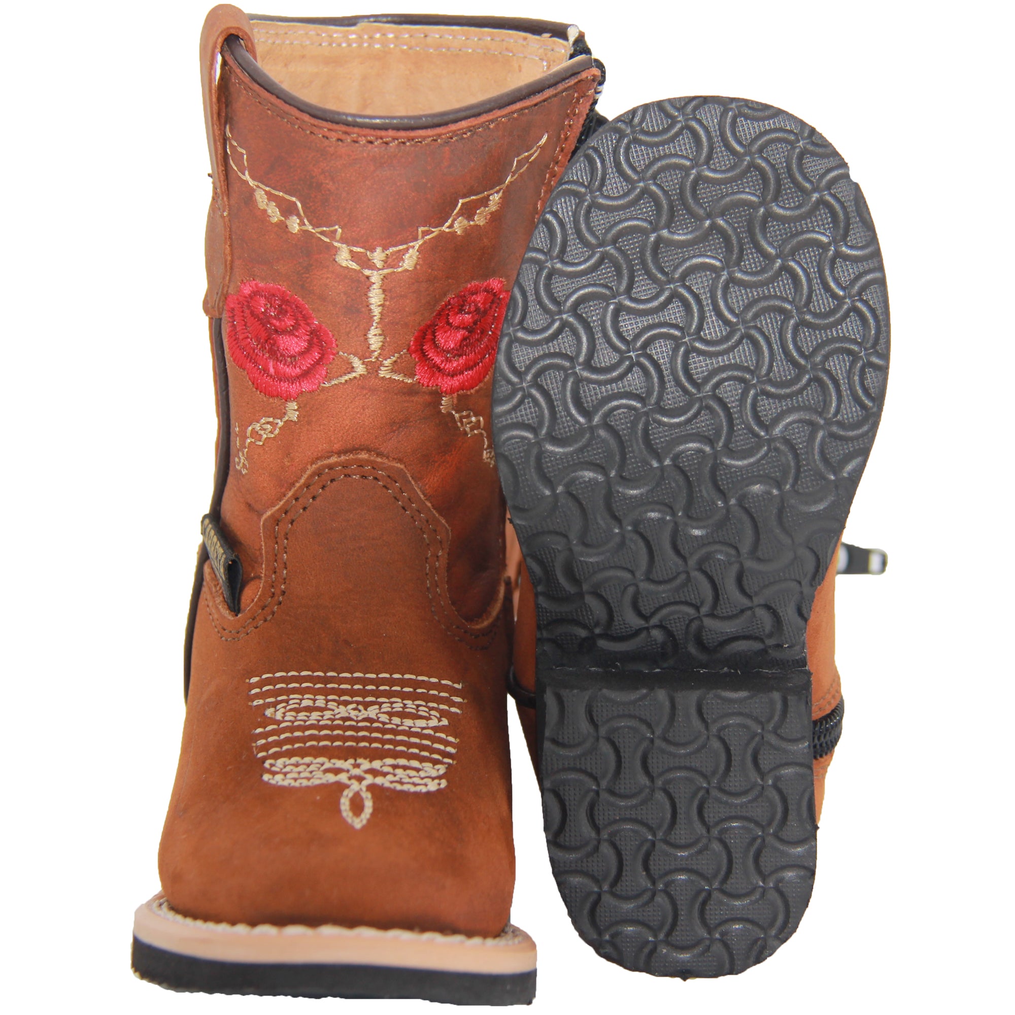 Infant Girls Sunflower Embroidered Cowgirl Boot