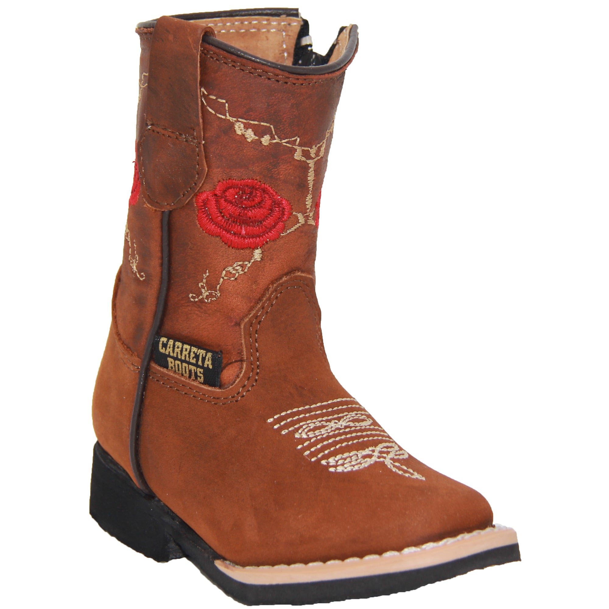 Infant Girls Sunflower Embroidered Cowgirl Boot