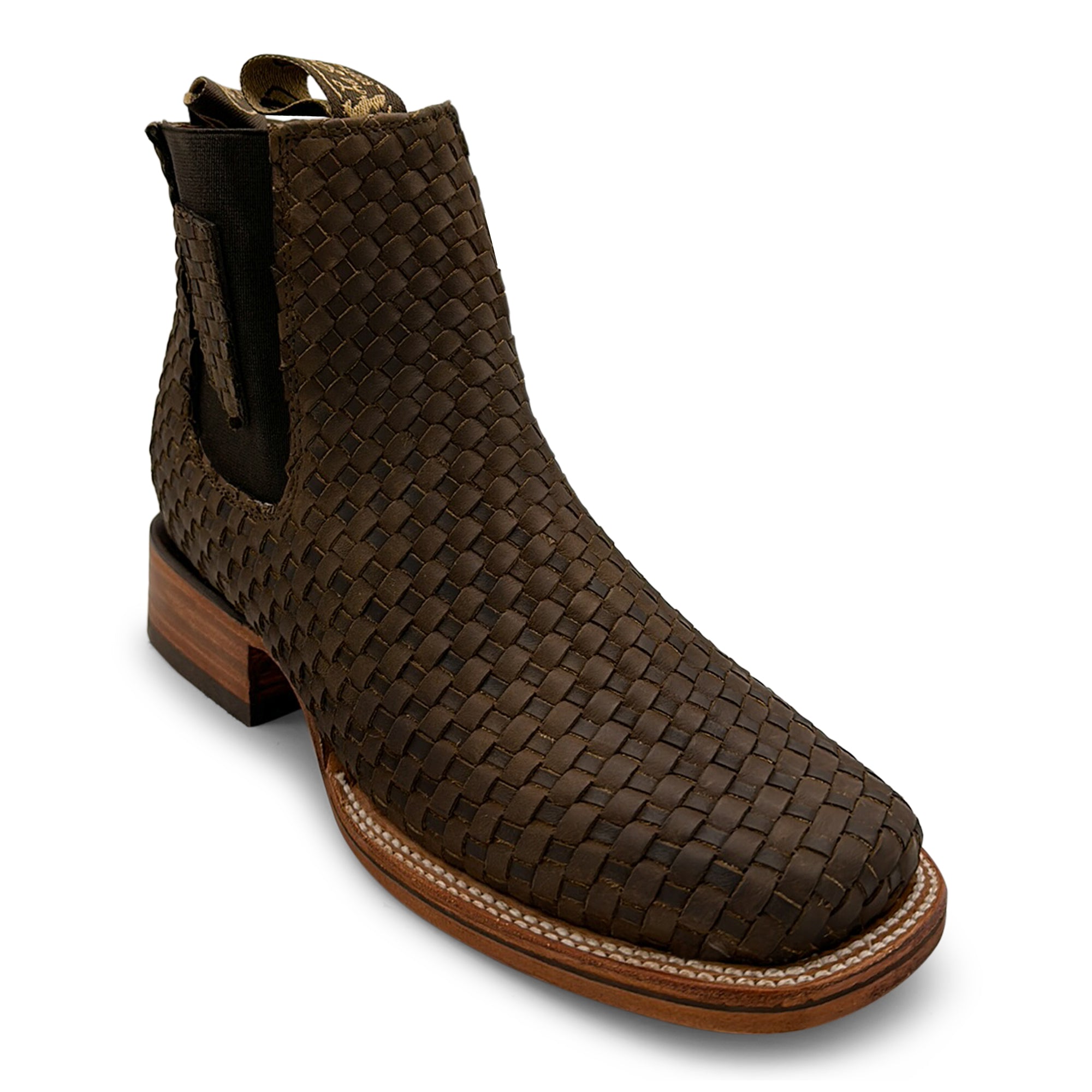 Men's Short Ankle Rodeo Petatillo Boot Square Toe