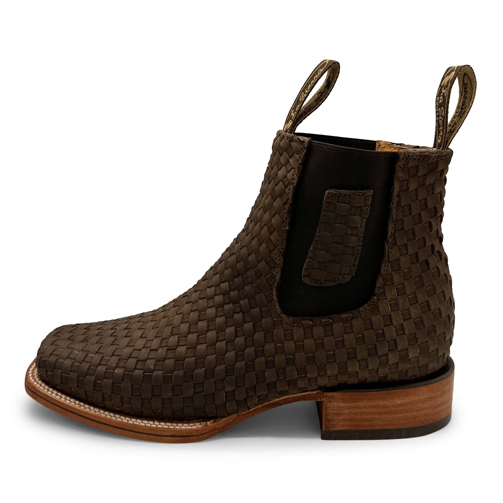 Men's Short Ankle Rodeo Petatillo Boot Square Toe