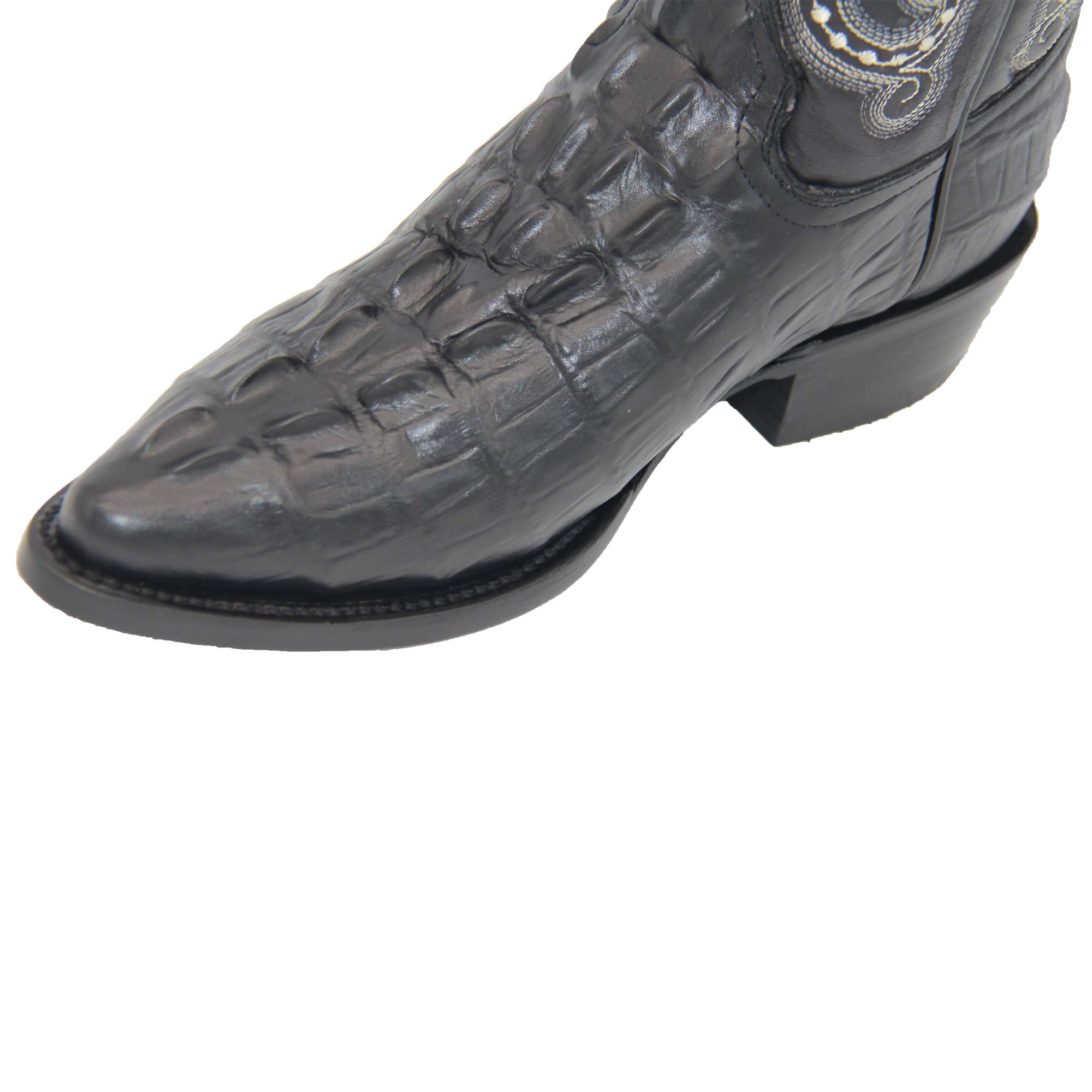 Men's Crocodile Print Alligator Design Western Cowboy Boot