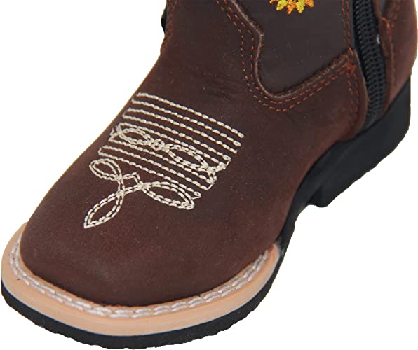 Infant Girls Sunflower Embroidered Cowgirl Boot