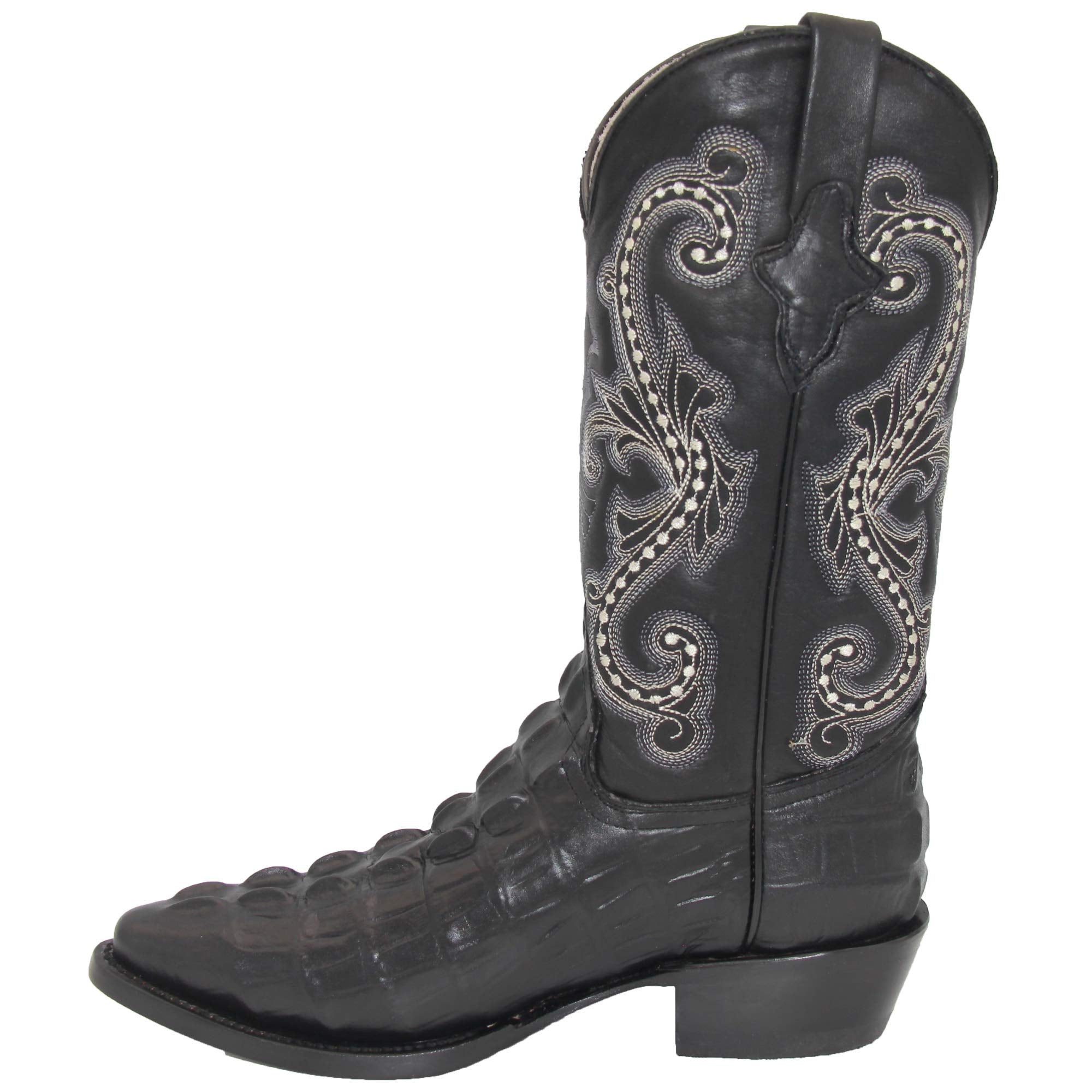 Men's Crocodile Print Alligator Design Western Cowboy Boot