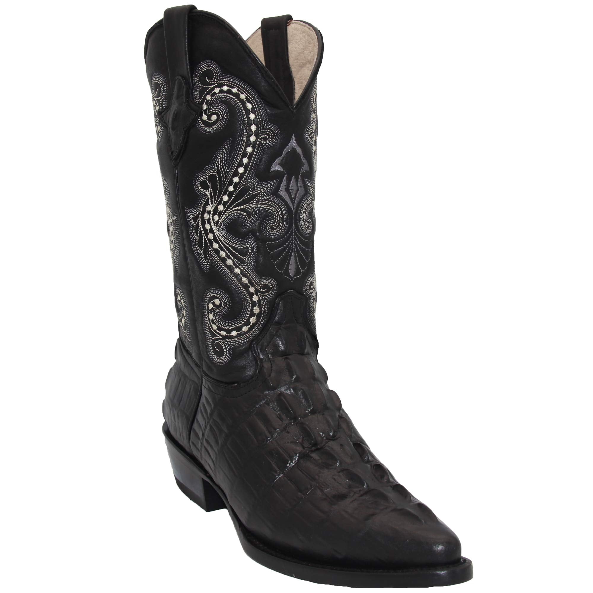 Men's Crocodile Print Alligator Design Western Cowboy Boot