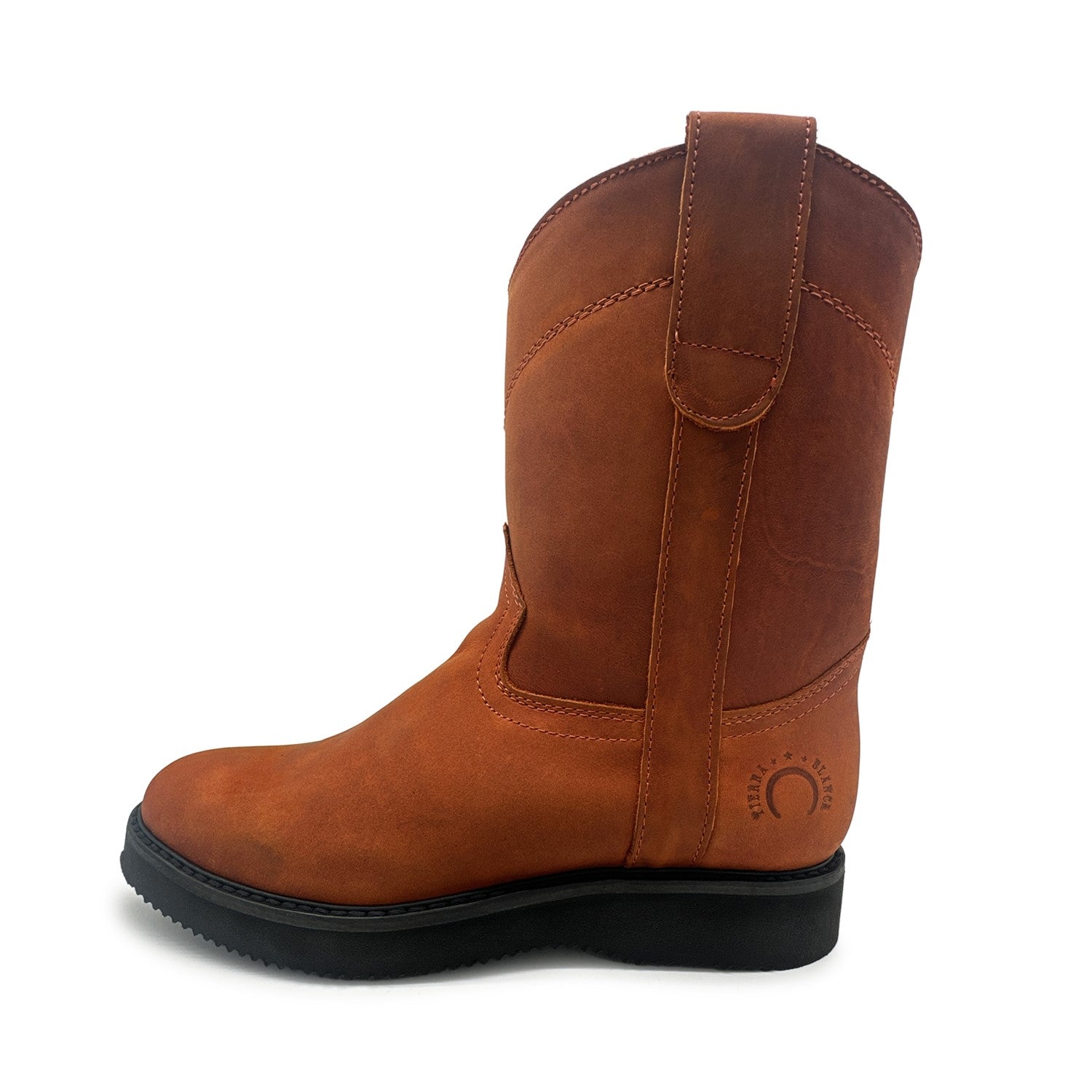 Men's Leather Lightweight Soft Toe Western Work Boot