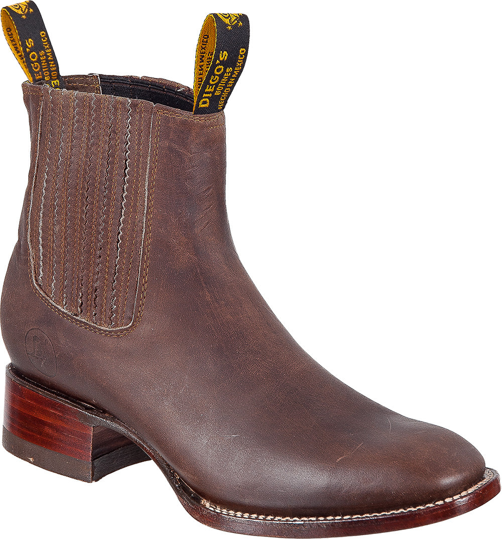 Men's Short Ankle Leather Boots