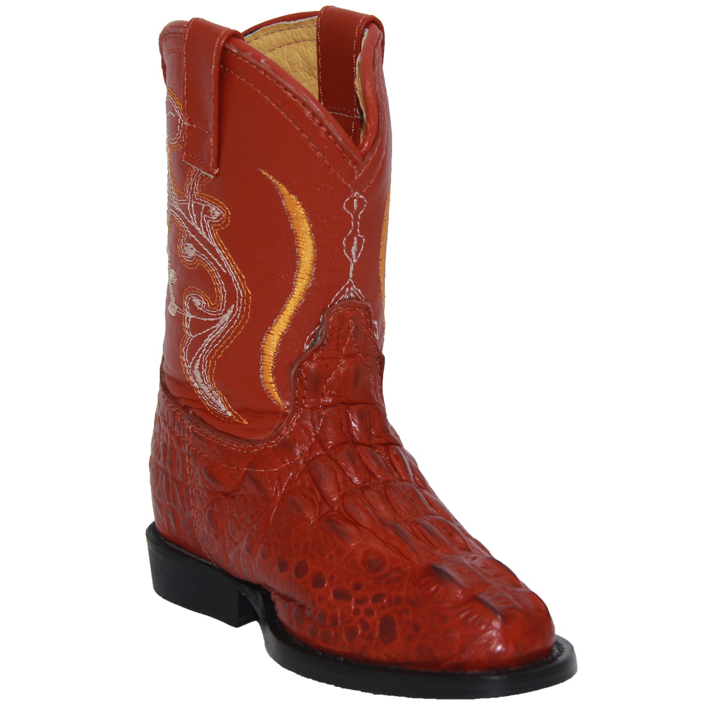 Kids Cowboy Boot Infant Toddler Crocodile Alligator Print Western Boot