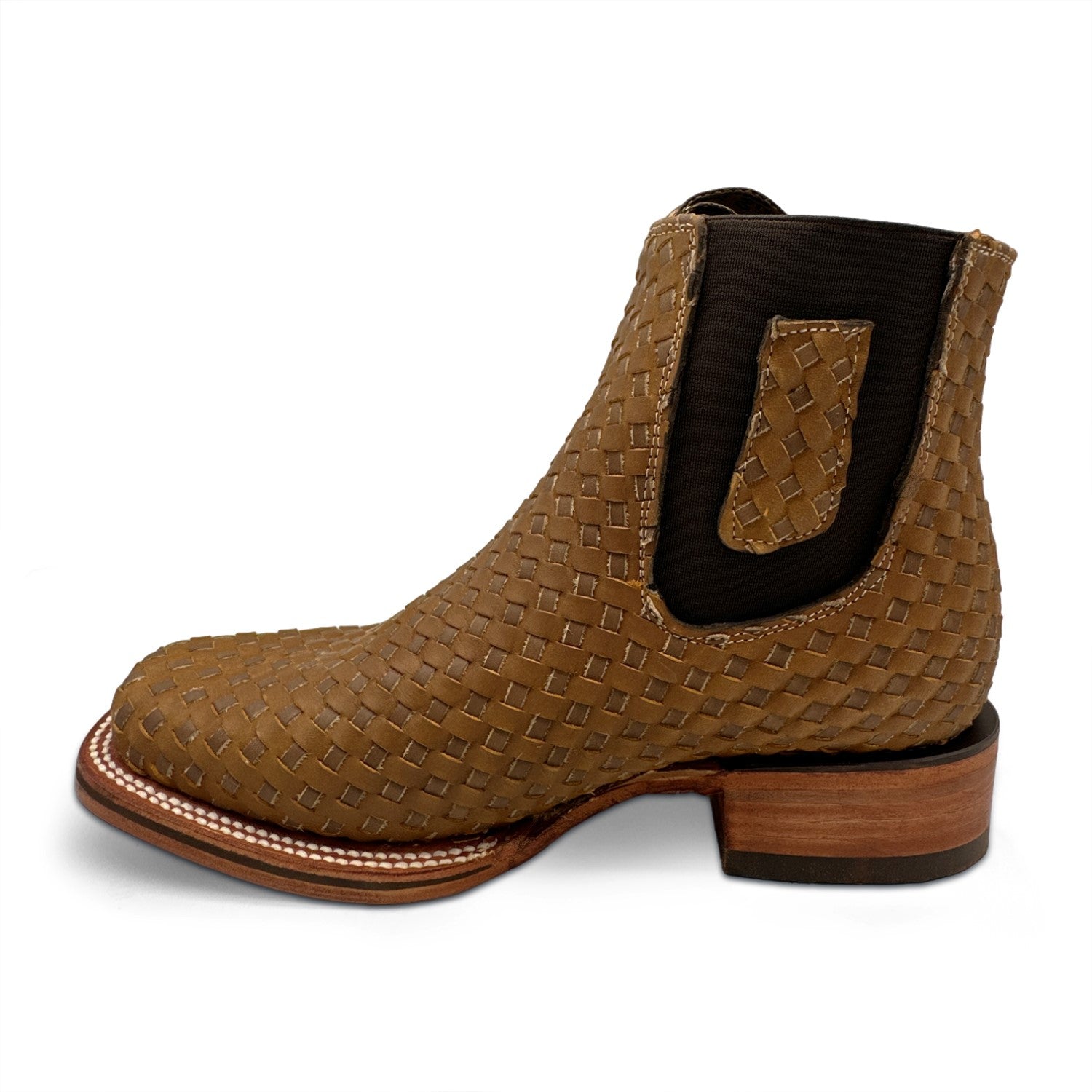 Men's Short Ankle Rodeo Petatillo Boot Square Toe