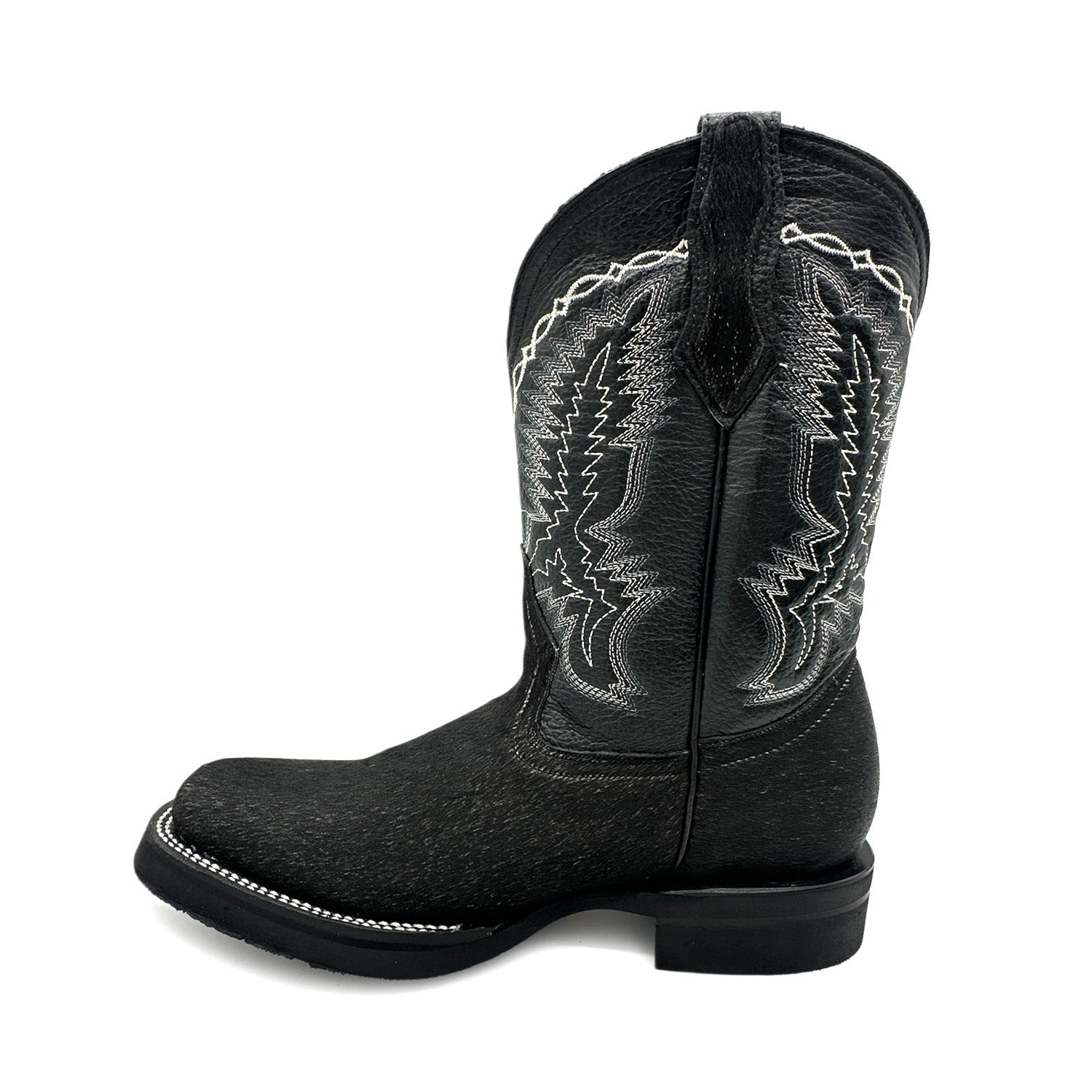 Men’s Leather Cow Hair Western Cowboy Boots