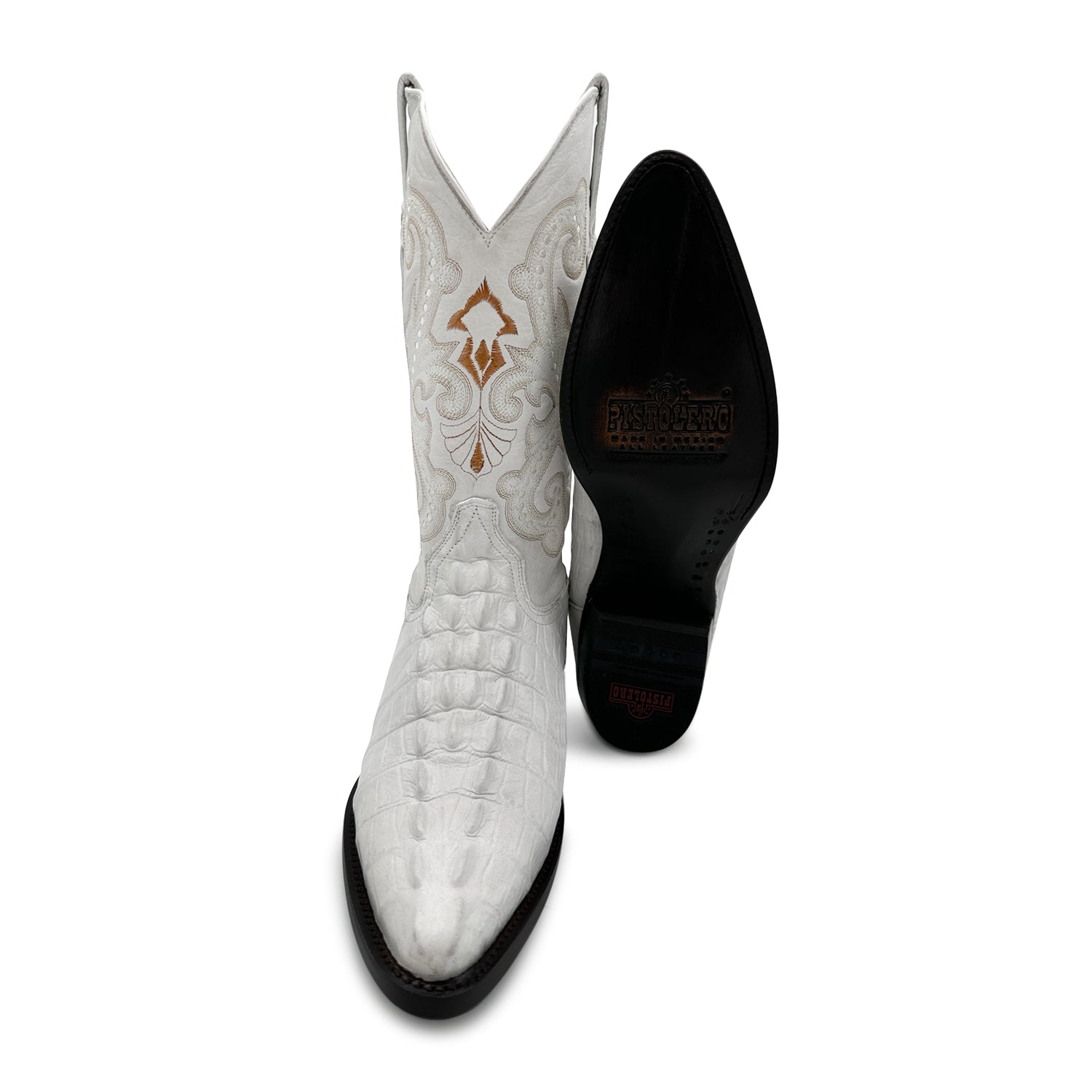 Men's Crocodile Print Alligator Design Western Cowboy Boot