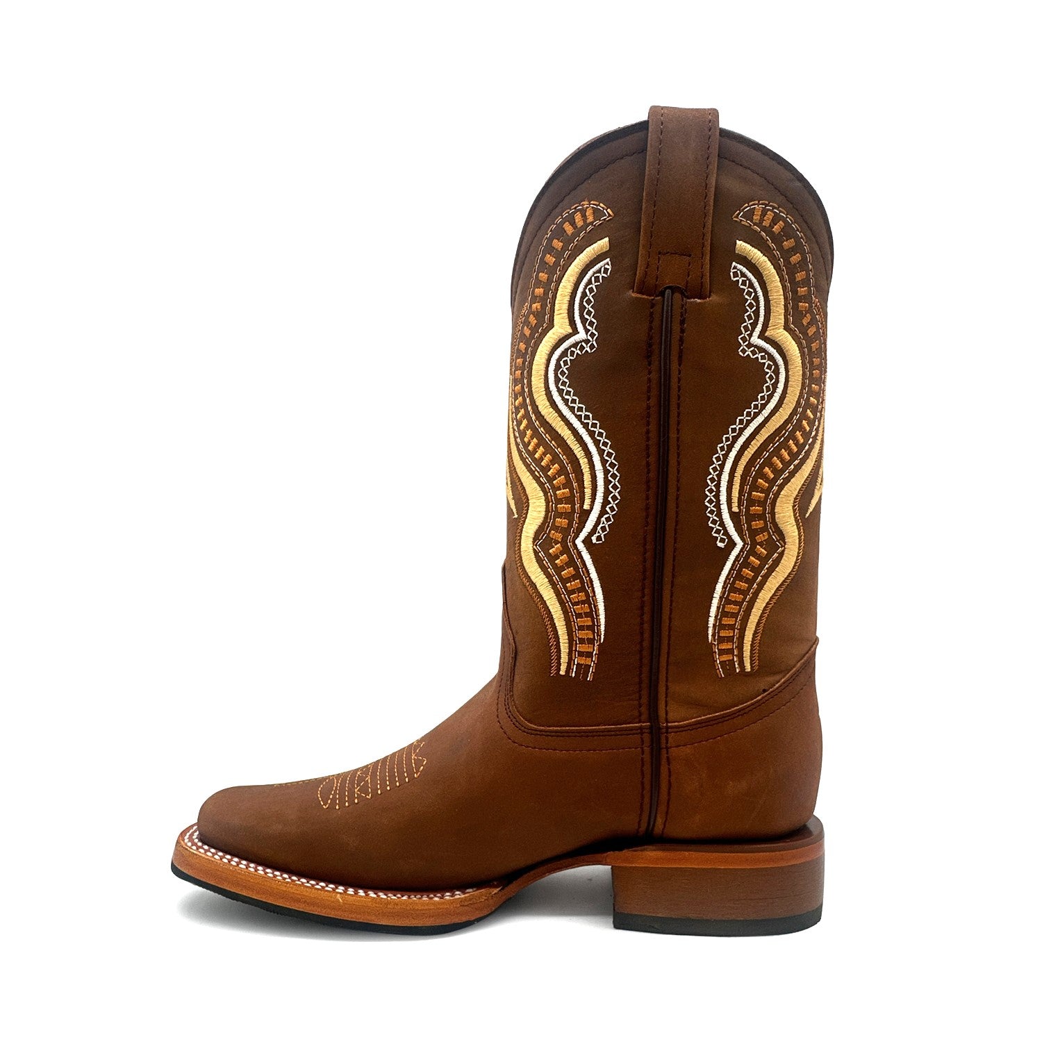 Men's Square Toe Leather Cowboy Western Boot