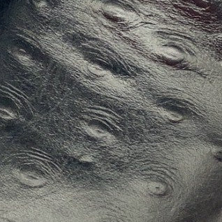 Men’s Leather Cowboy Boot Square Toe Embossed Ostrich Print Western Boot