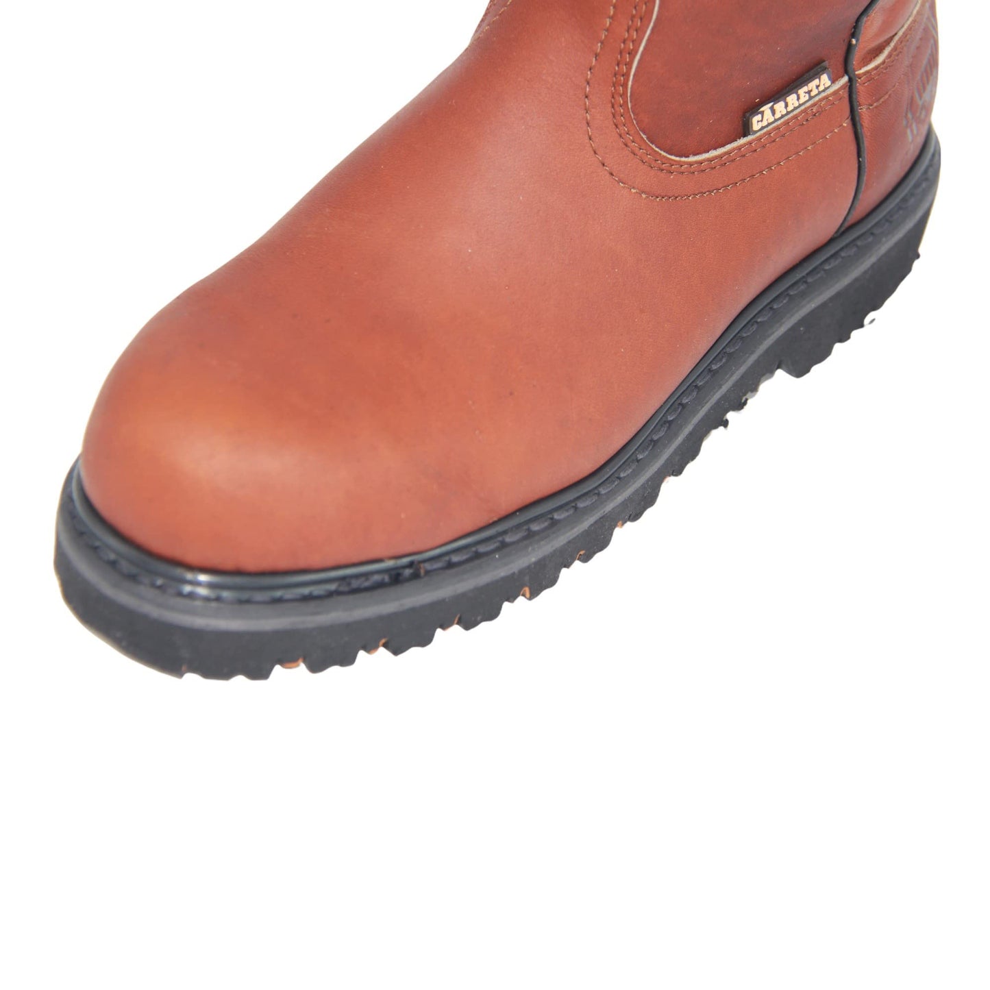 Men's 9" Pull-On Steel Toe Leather Work Boot