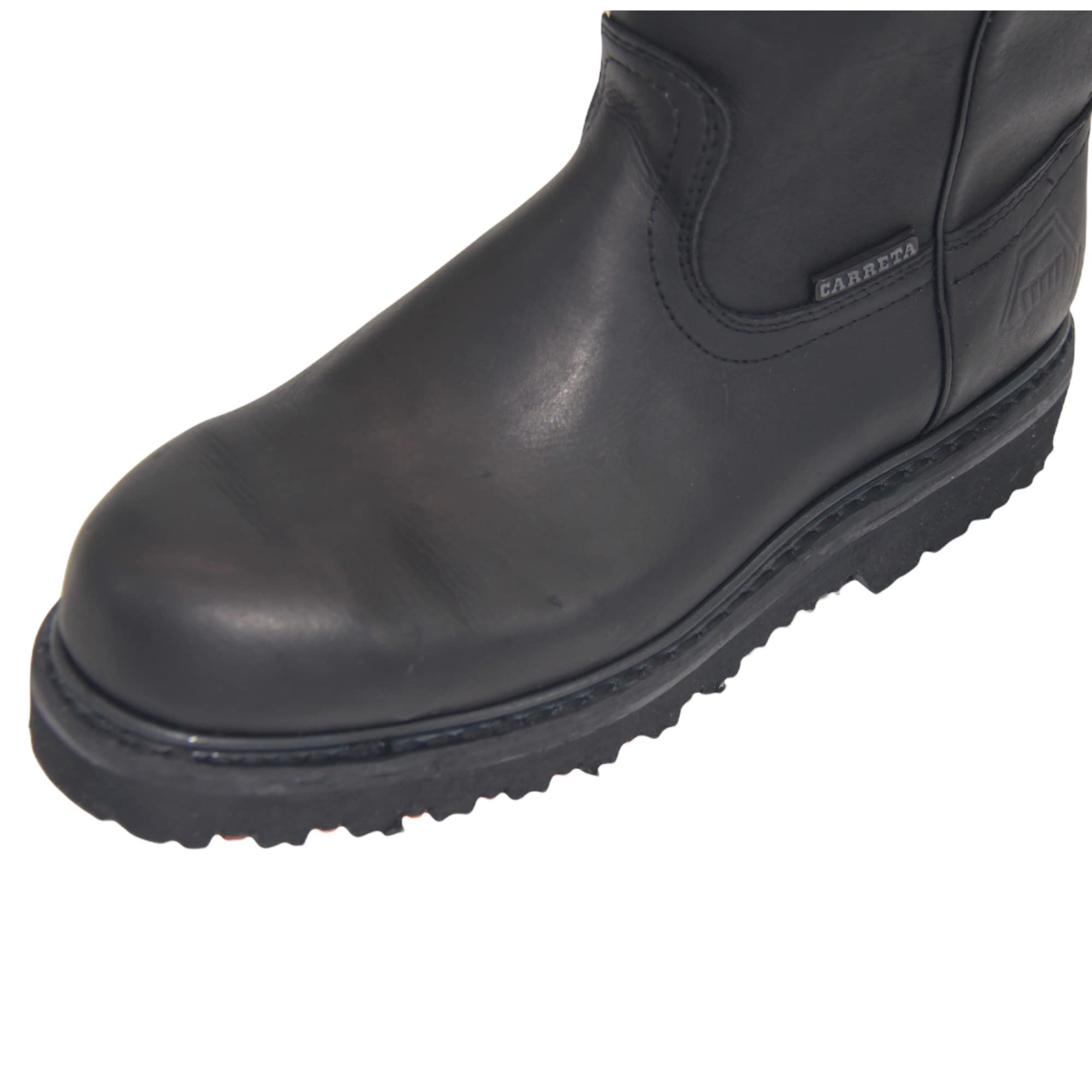 Men's 9" Pull-On Steel Toe Leather Work Boot