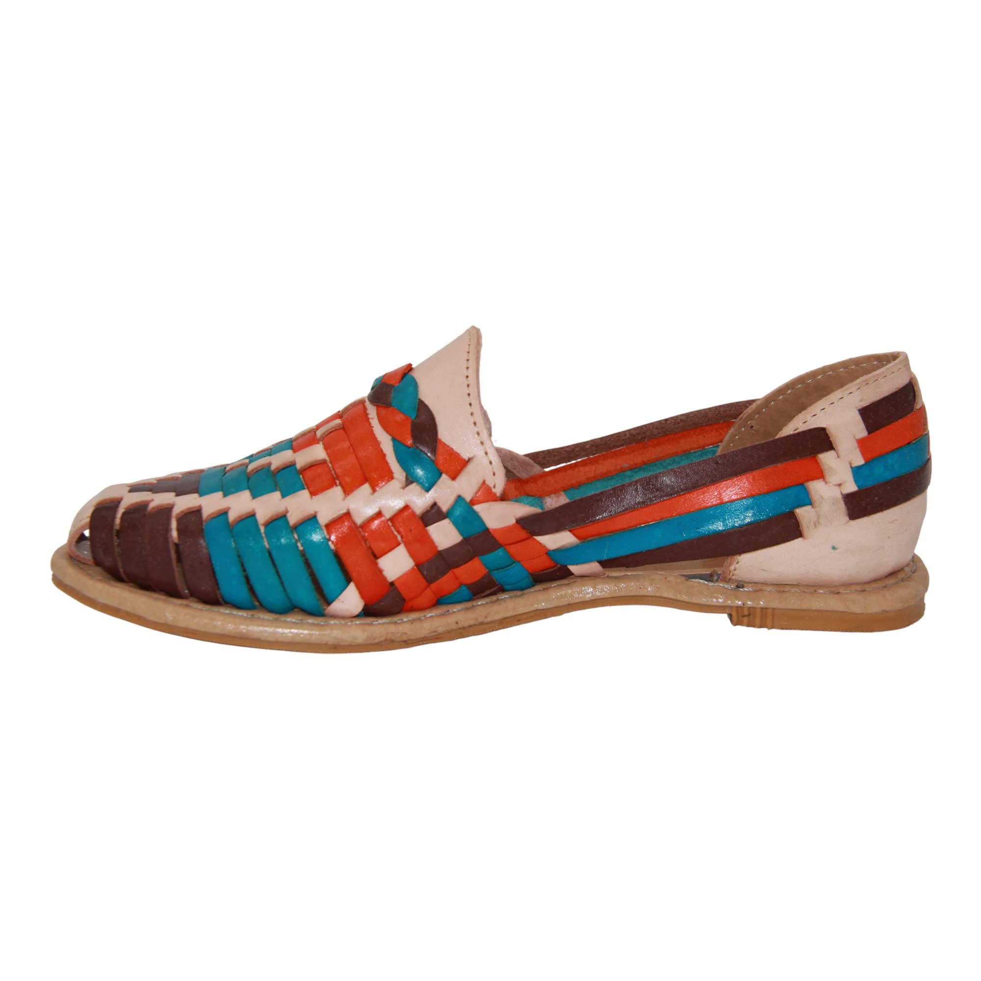 Women's Leather Traditional Huarache Sandal, Hand Woven Authentic Mexican Leather Huarache