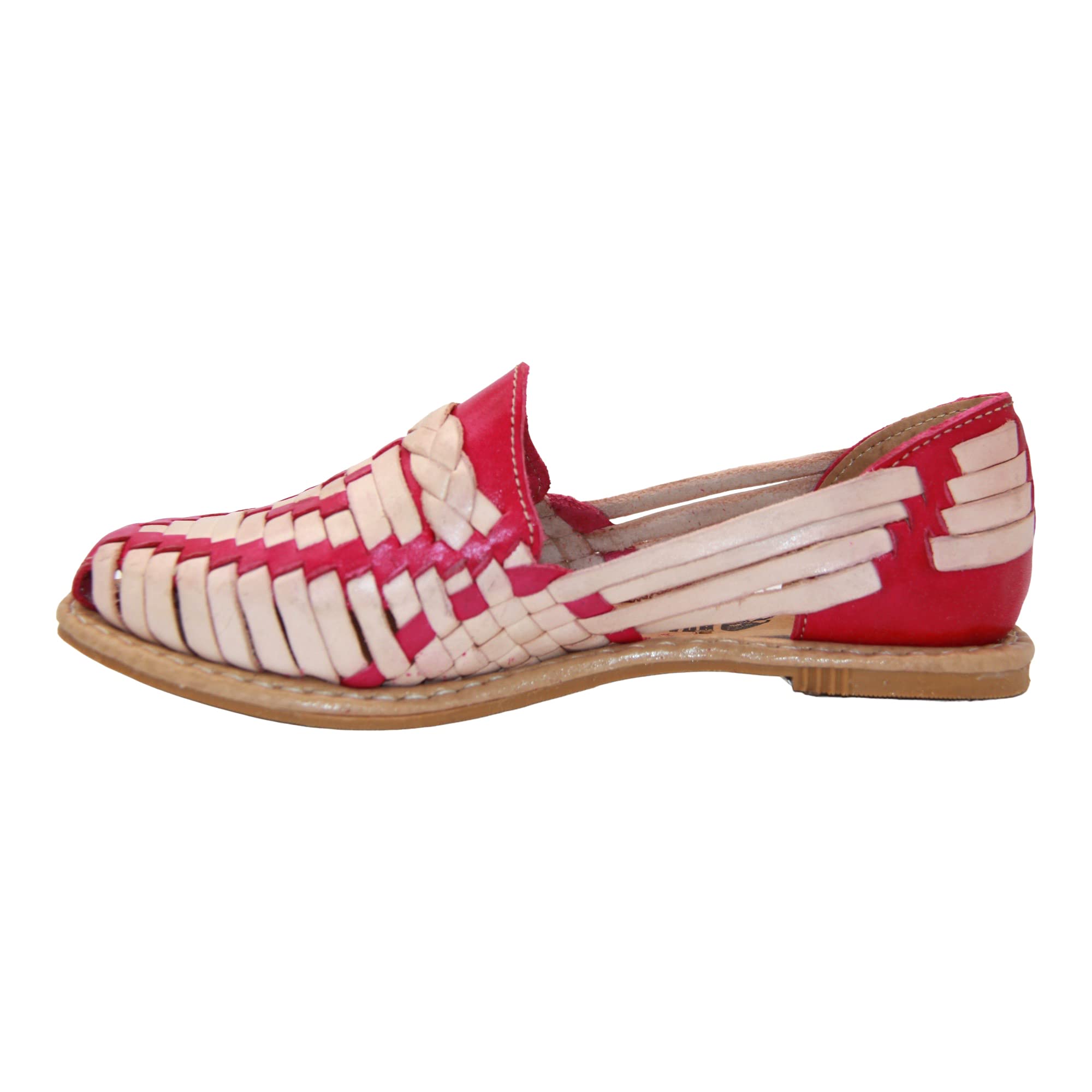 Women's Leather Traditional Huarache Sandal, Hand Woven Authentic Mexican Leather Huarache