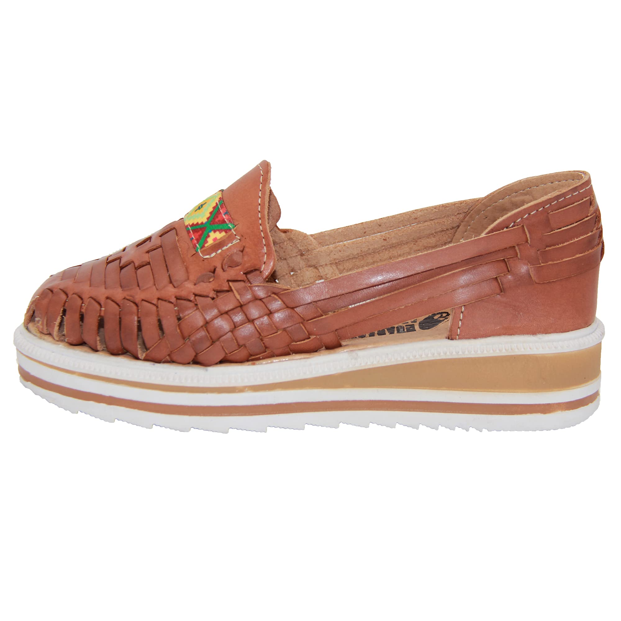 Women’s Leather Huarache Wedge Sandal, Mexican Huarache Sandal, Platform Huarache Sandal