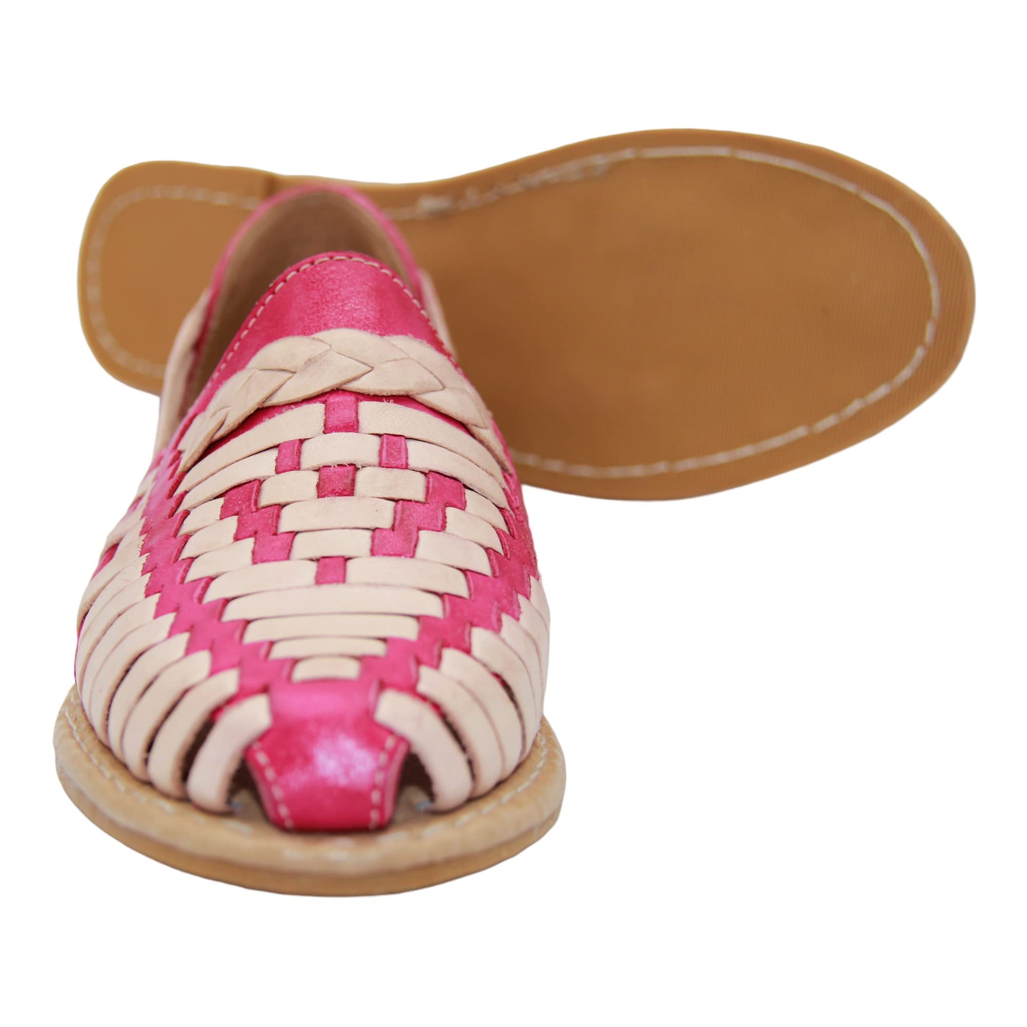 Women's Leather Traditional Huarache Sandal, Hand Woven Authentic Mexican Leather Huarache