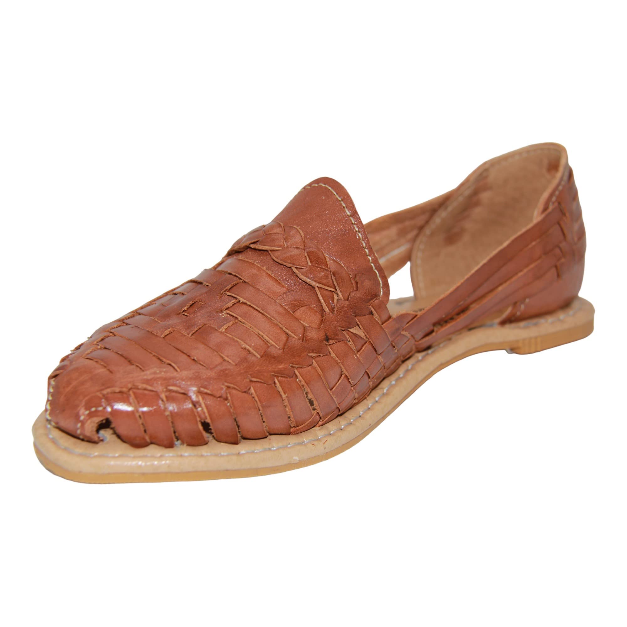 Women's Leather Traditional Huarache Sandal, Hand Woven Authentic Mexican Leather Huarache