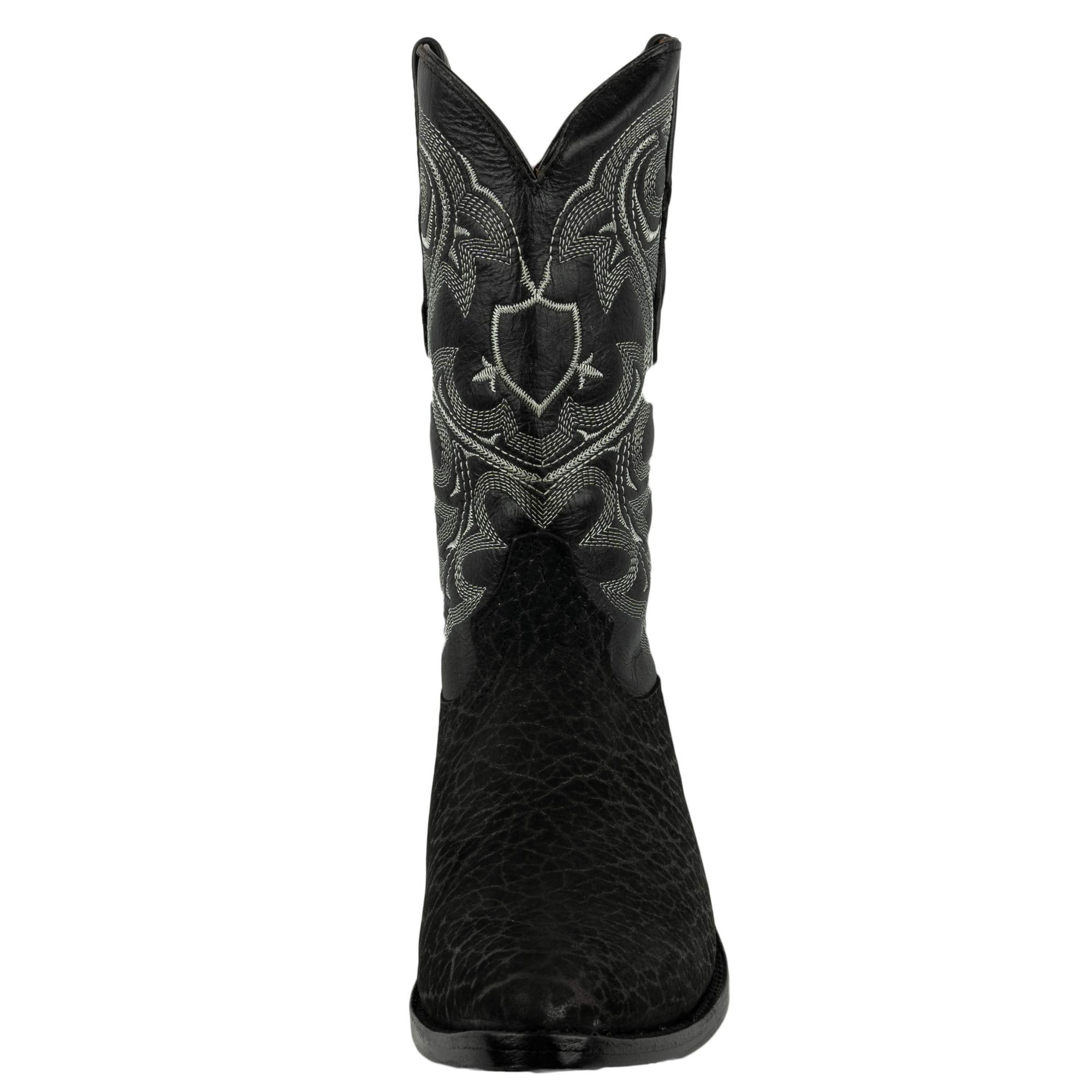 Men's Genuine Leather J Toe Western Cowboy Boot