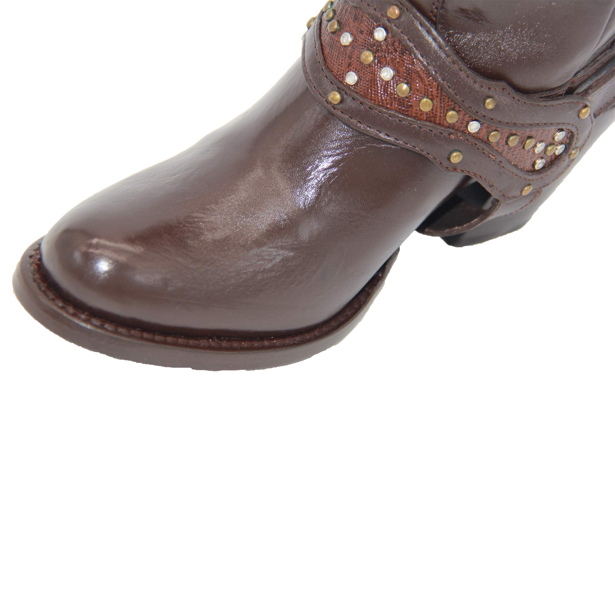 Womens Tall Genuine Leather Cowgirl Boot