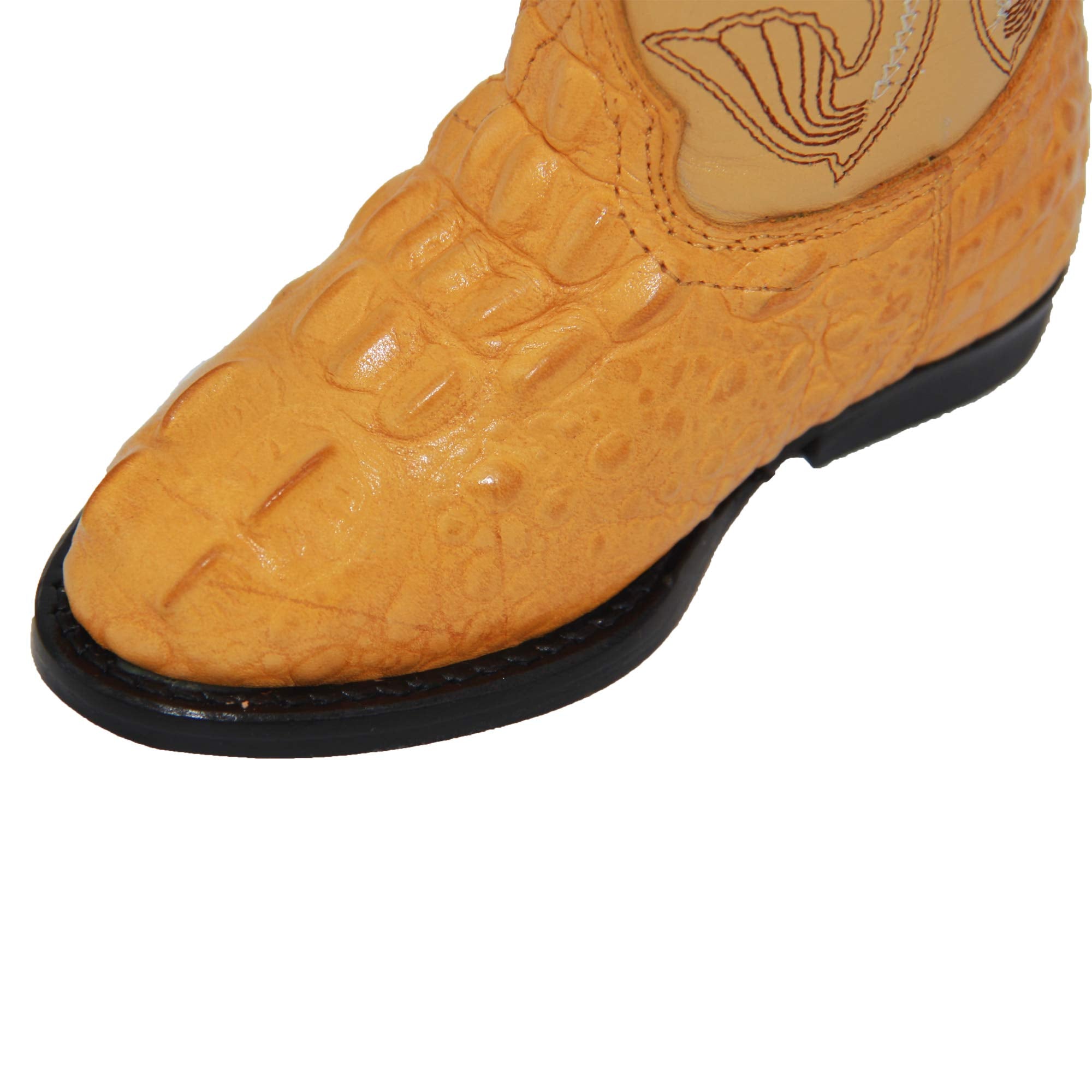 Kids Cowboy Boot Infant Toddler Crocodile Alligator Print Western Boot