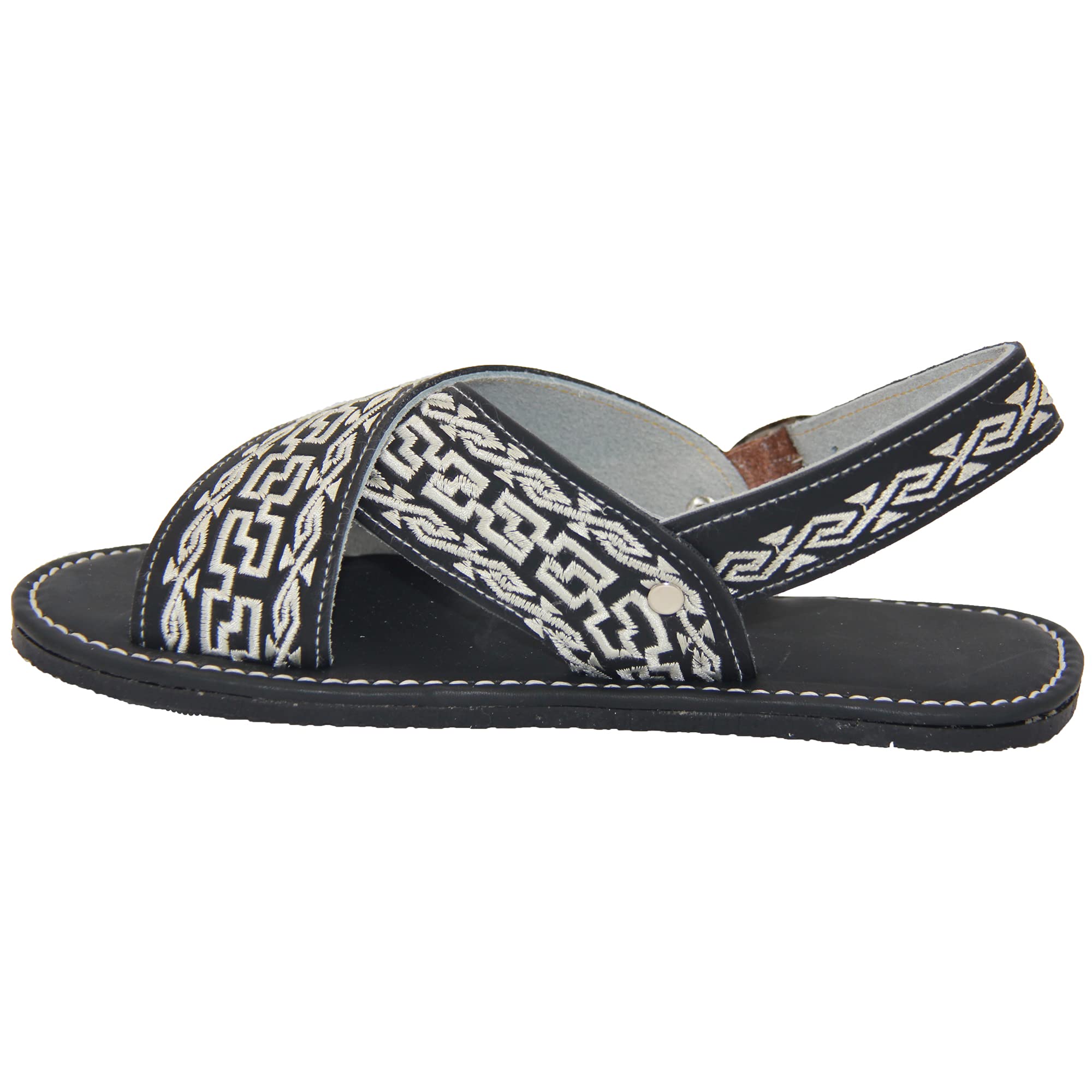 Men’s Leather Mexican Huarache Sandal Bordado Huarache