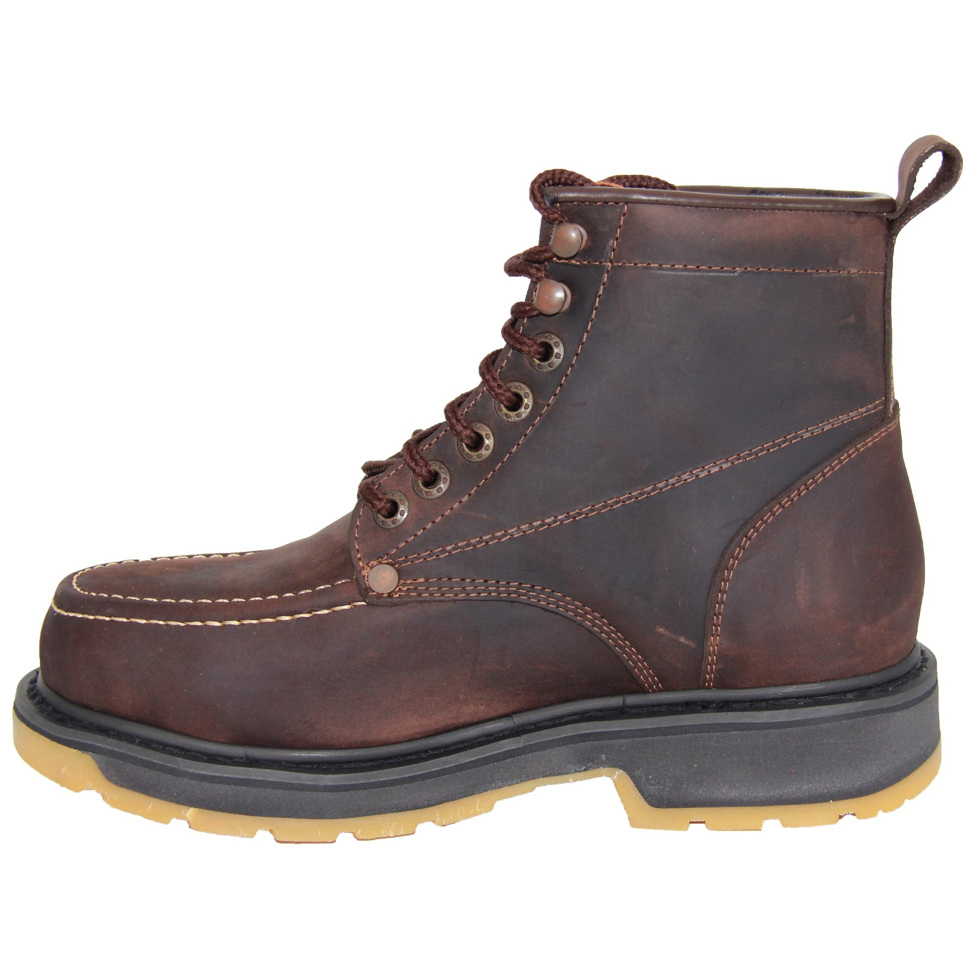 Men's Workboot, 6" Soft Toe Leather Construction Workboots For Men