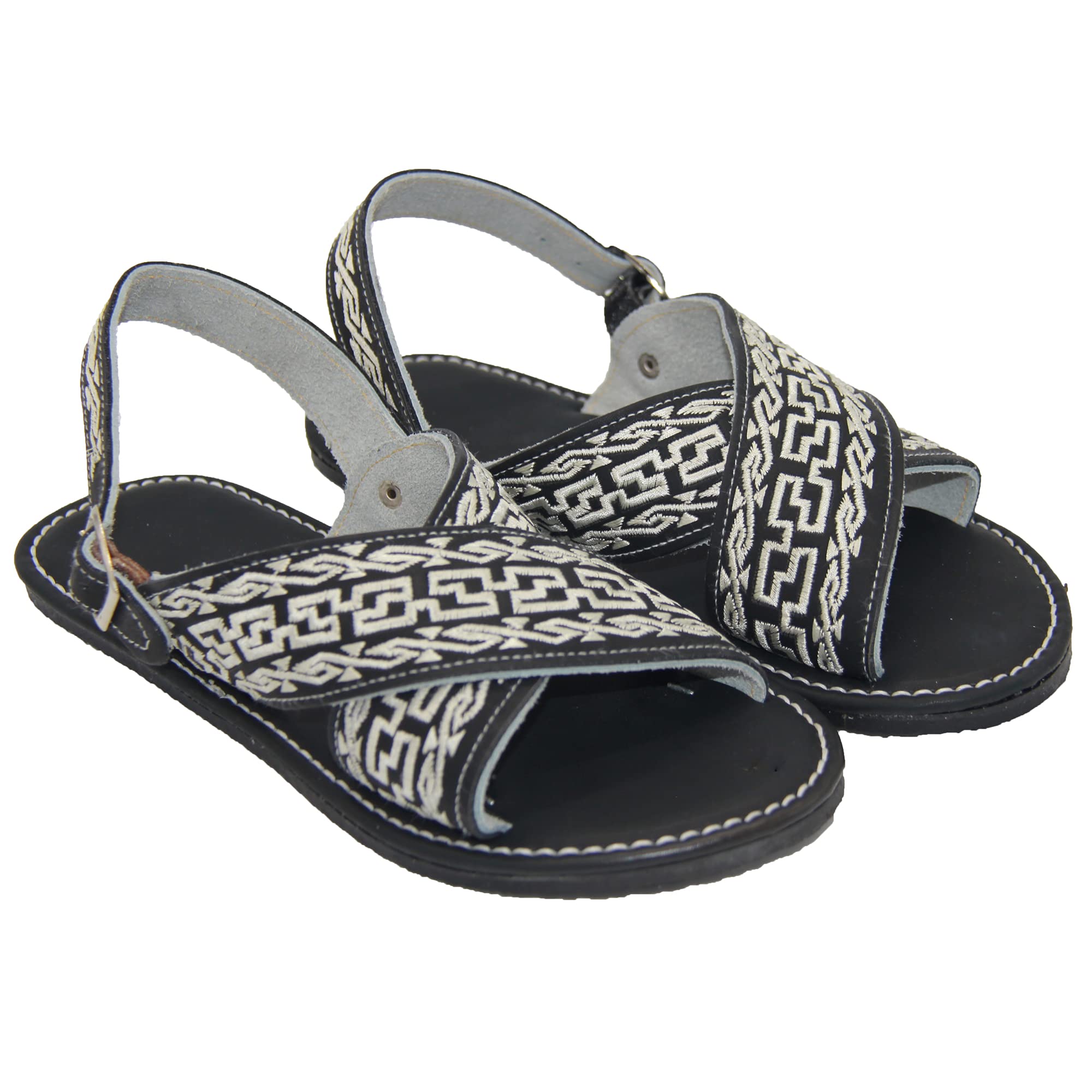 Men’s Leather Mexican Huarache Sandal Bordado Huarache
