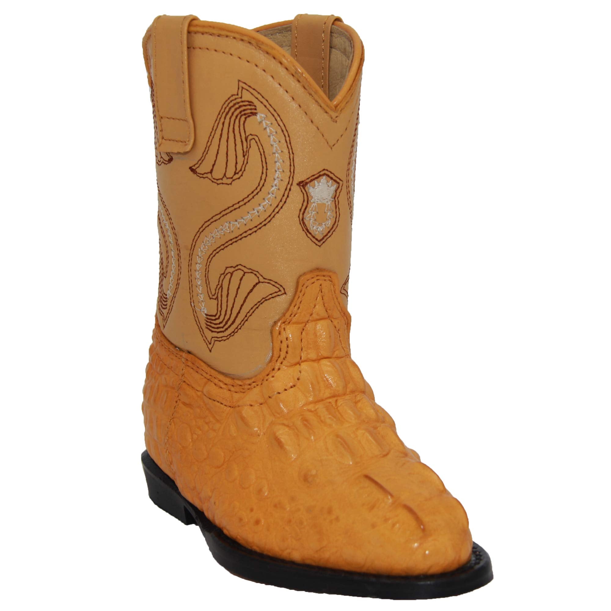 Kids Cowboy Boot Infant Toddler Crocodile Alligator Print Western Boot