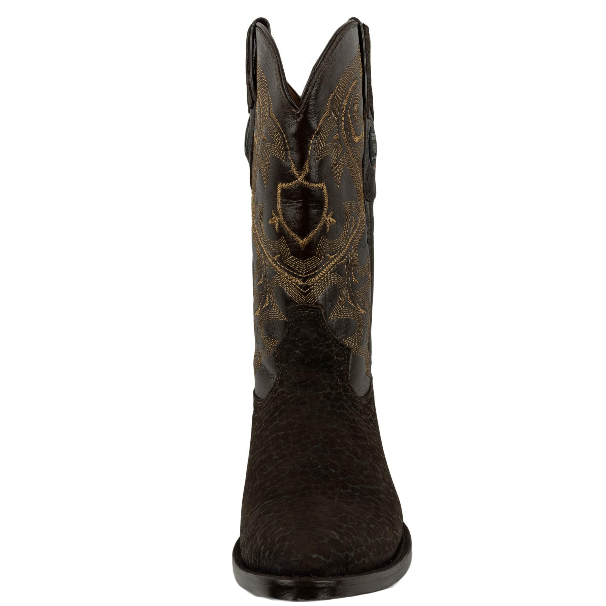 Men's Genuine Leather J Toe Western Cowboy Boot