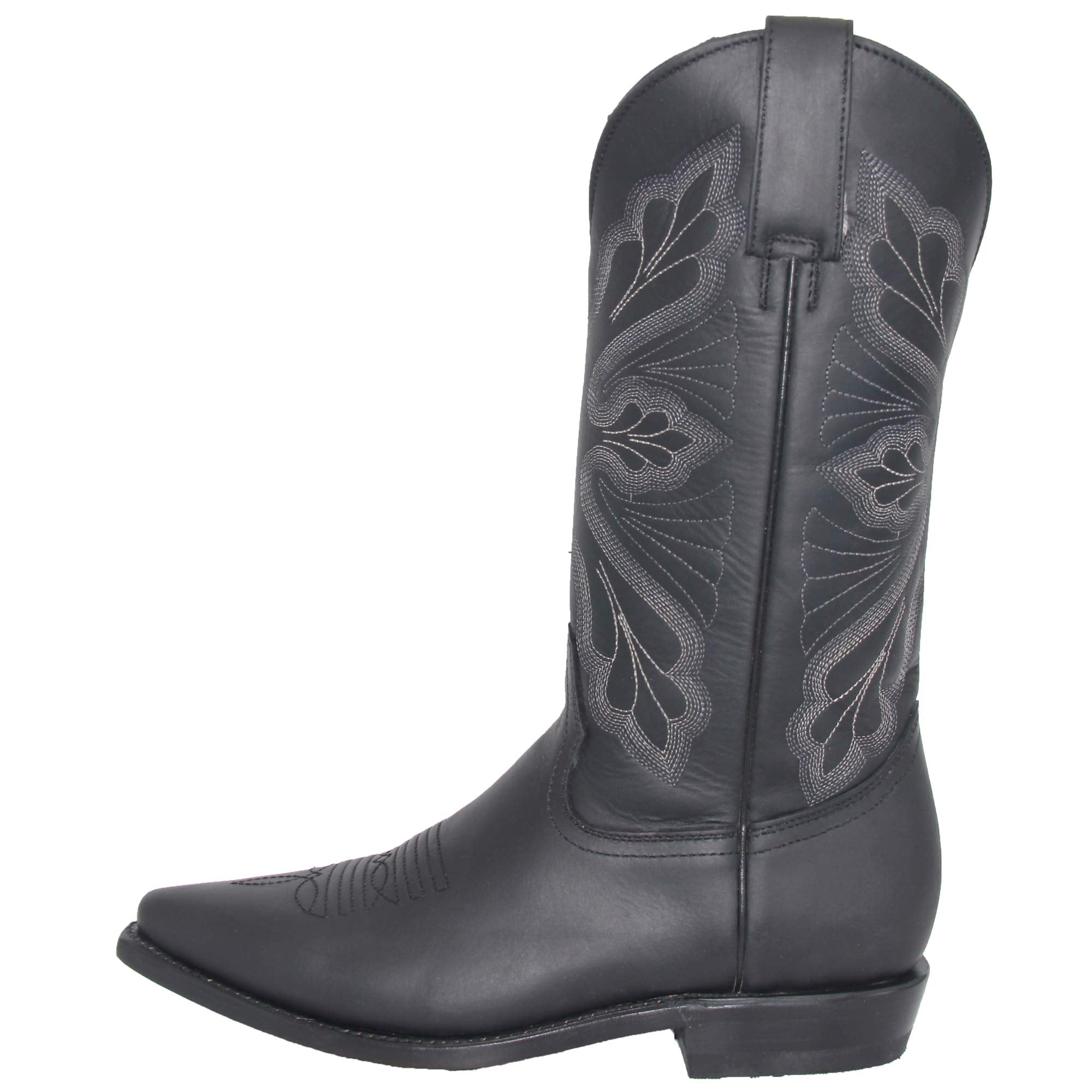 Men's Genuine Leather Cowboy Boots, J Toe Western Leather Boots