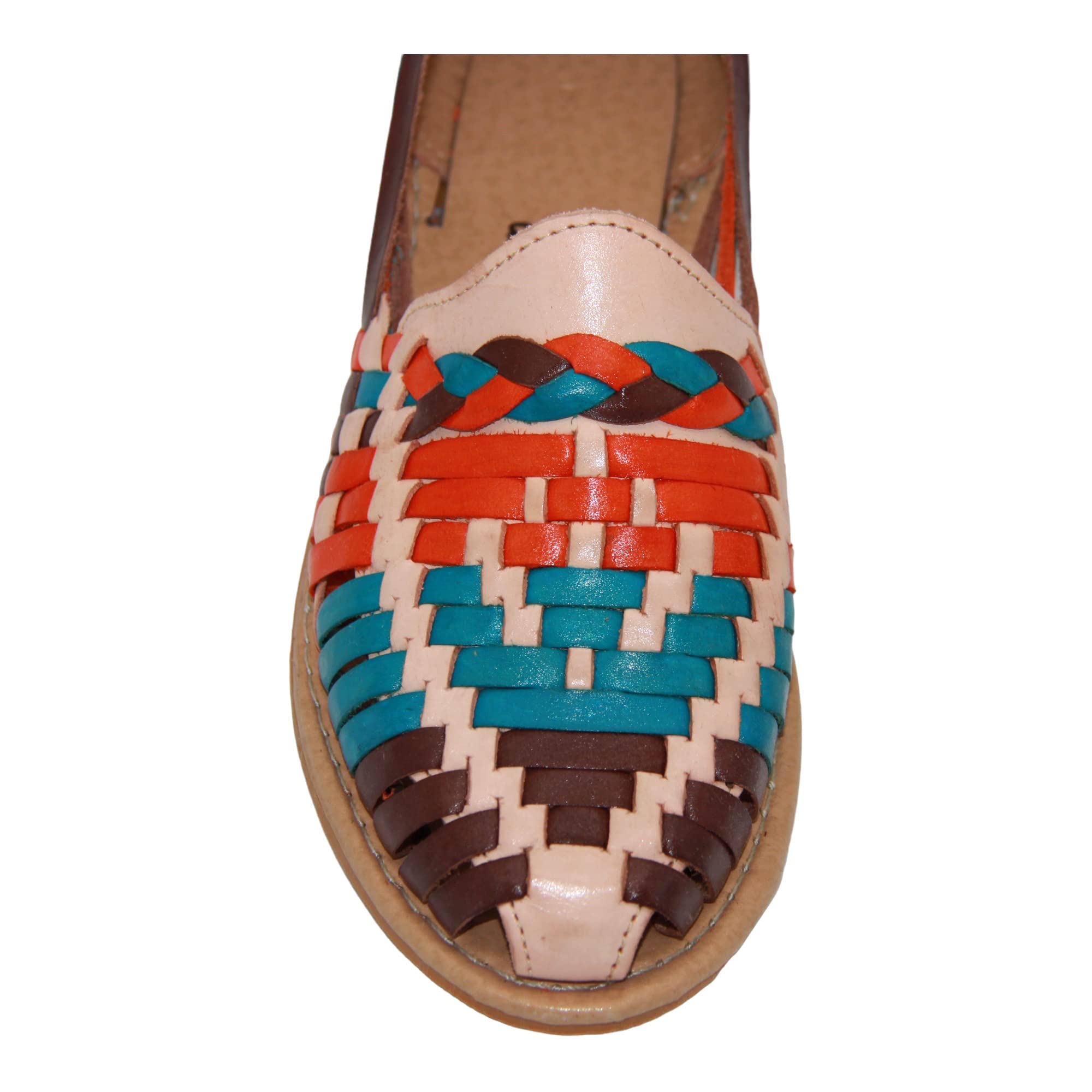 Women's Leather Traditional Huarache Sandal, Hand Woven Authentic Mexican Leather Huarache
