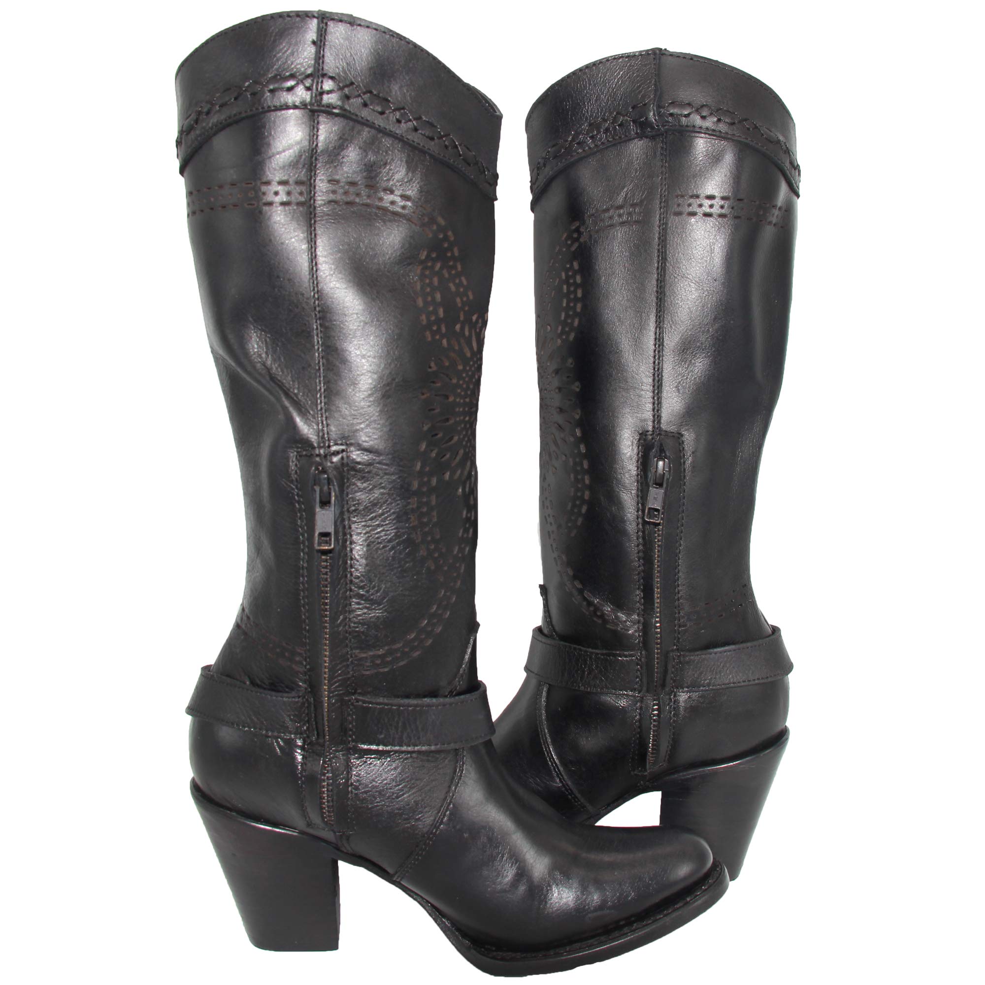 Women's Tall Cowboy Boot Round Toe