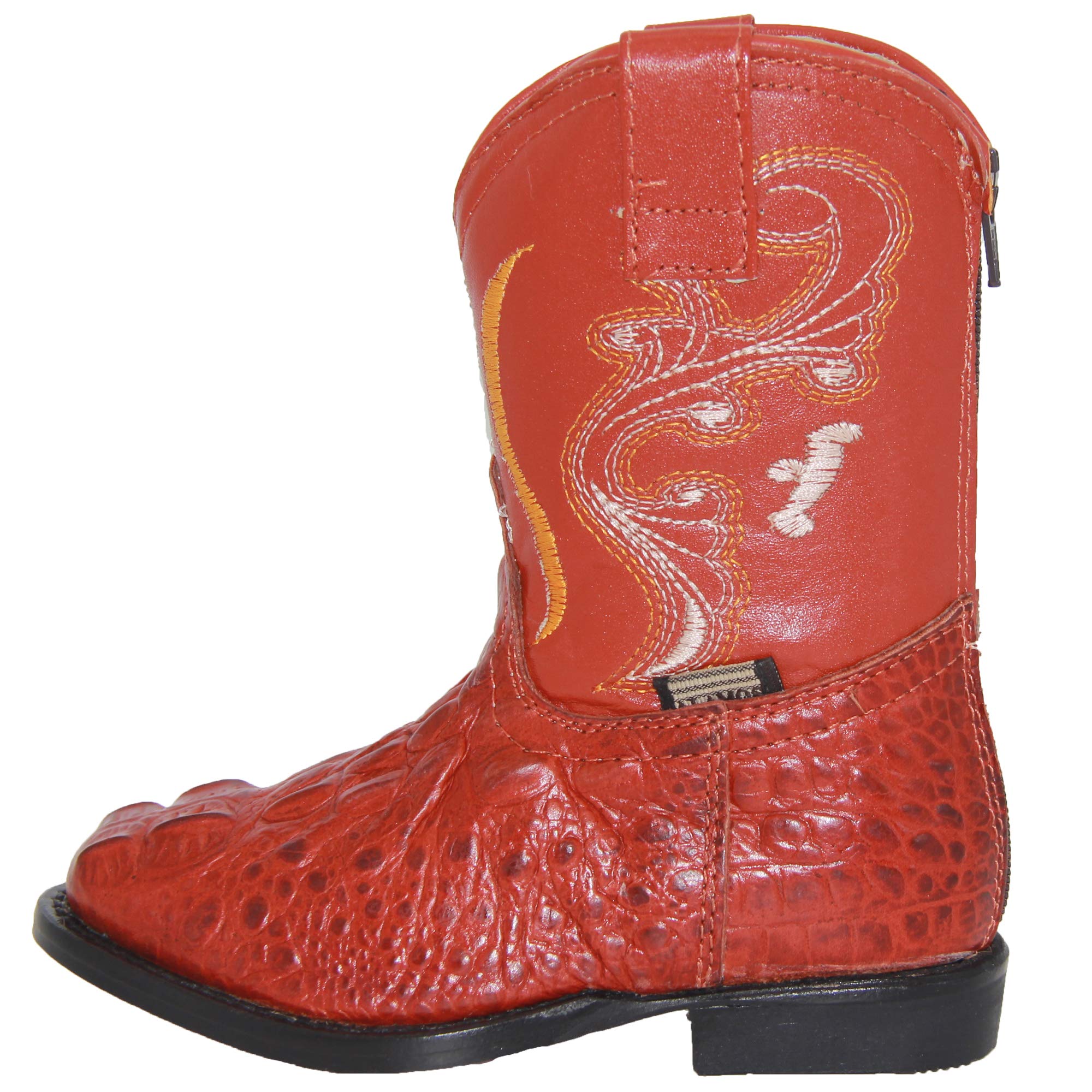Kids Cowboy Boot Infant Toddler Crocodile Alligator Print Western Boot