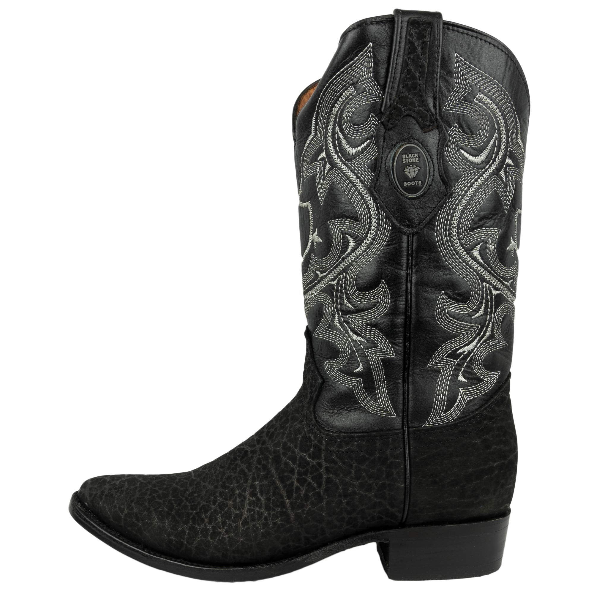 Men's Genuine Leather J Toe Western Cowboy Boot