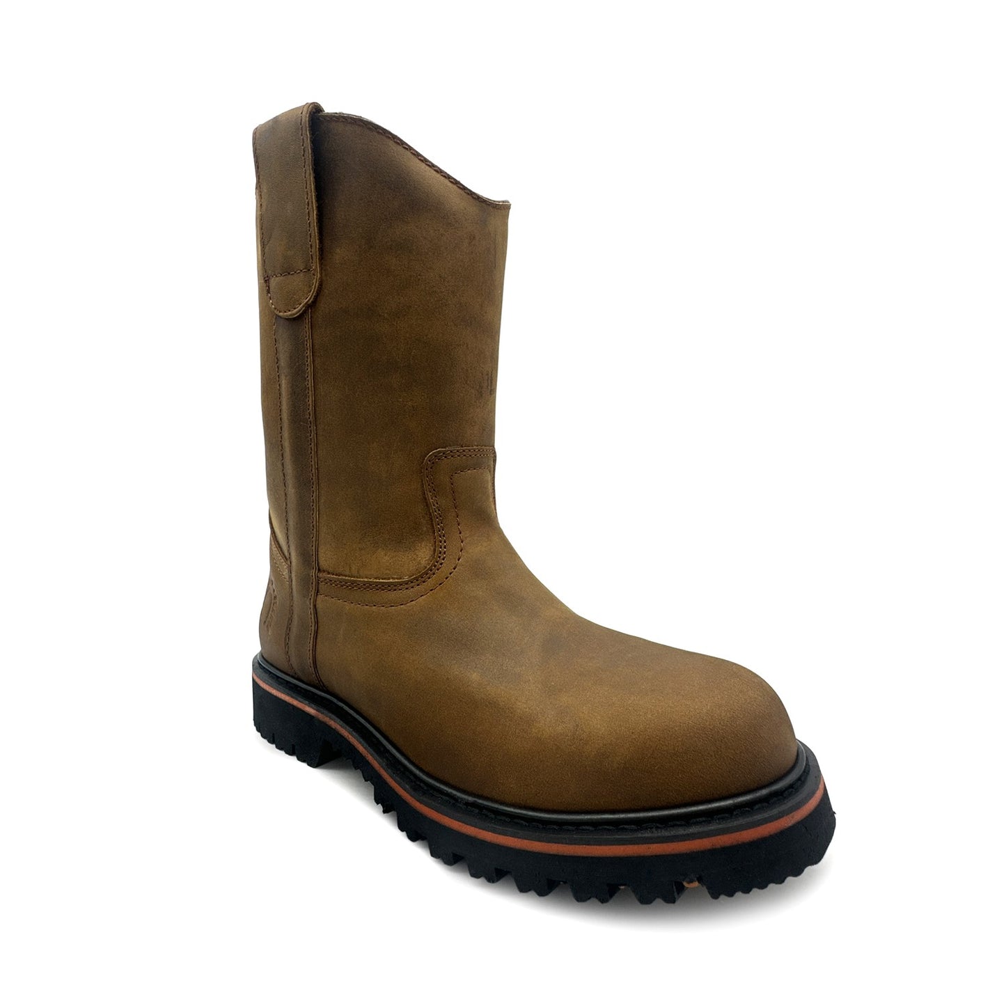Men's Pull On Leather Heavy Duty Work Boot