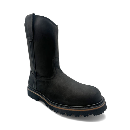 Men's Pull On Leather Heavy Duty Work Boot