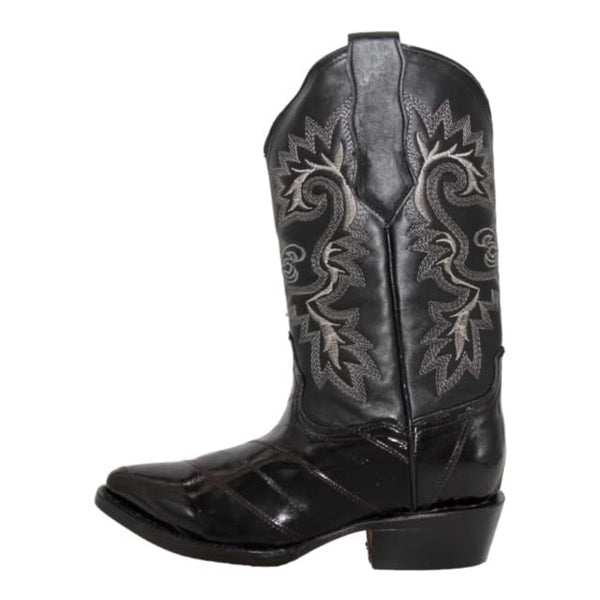 Men's Genuine EEL Skin J Toe Leather Cowboy Boots