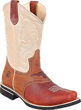 Men's Square Toe Leather Western Cowboy Boot