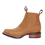 Men's Genuine Leather Short Ankle Boot