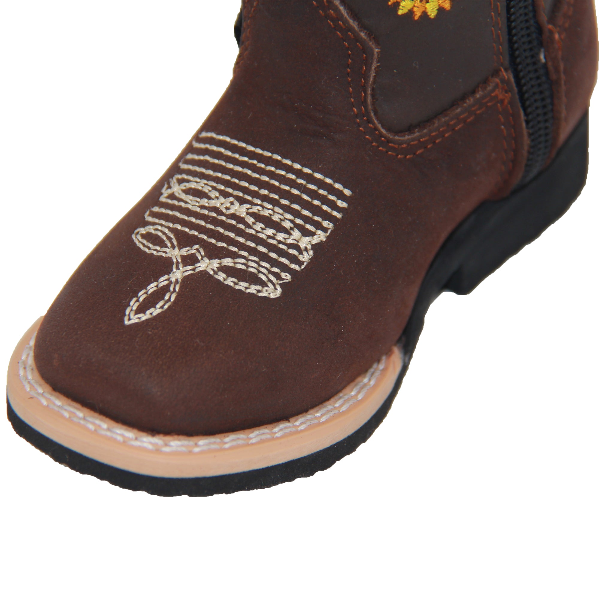 Infant Toddler Girls Western Boots Floral Sunflower Embroidered Cowgirl Cowboy Boot