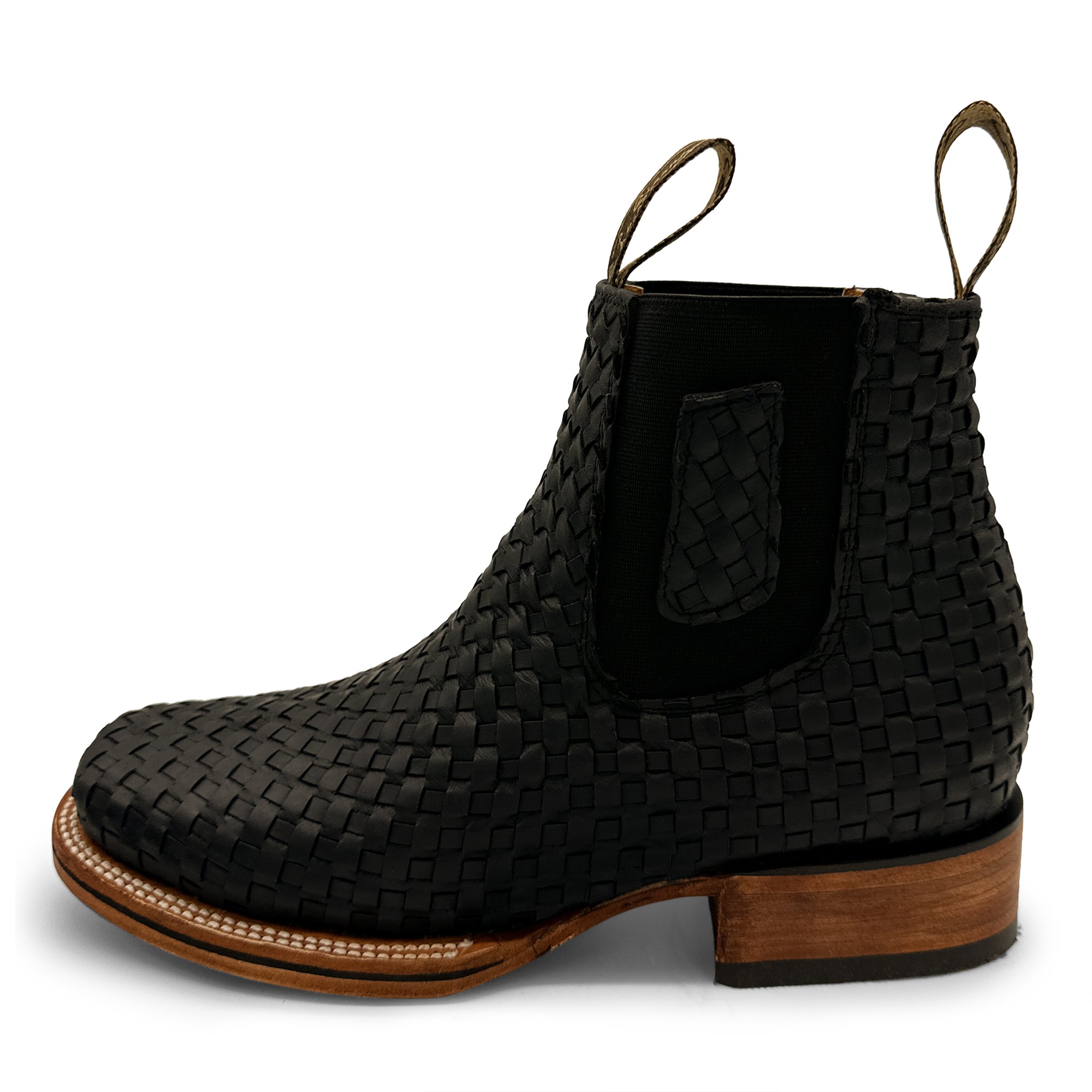 Men's Short Ankle Rodeo Petatillo Boot Square Toe