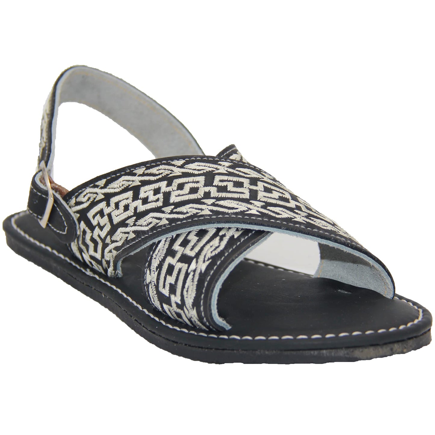 Men’s Leather Mexican Huarache Sandal Bordado Huarache