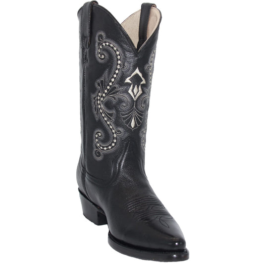 Men’s Genuine Leather J Toe Western Boot