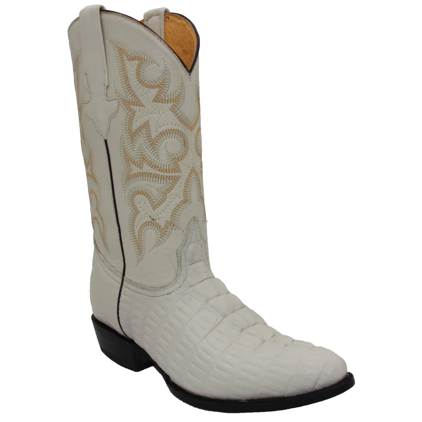 Men's Crocodile Print J Toe Western Cowboy Boot