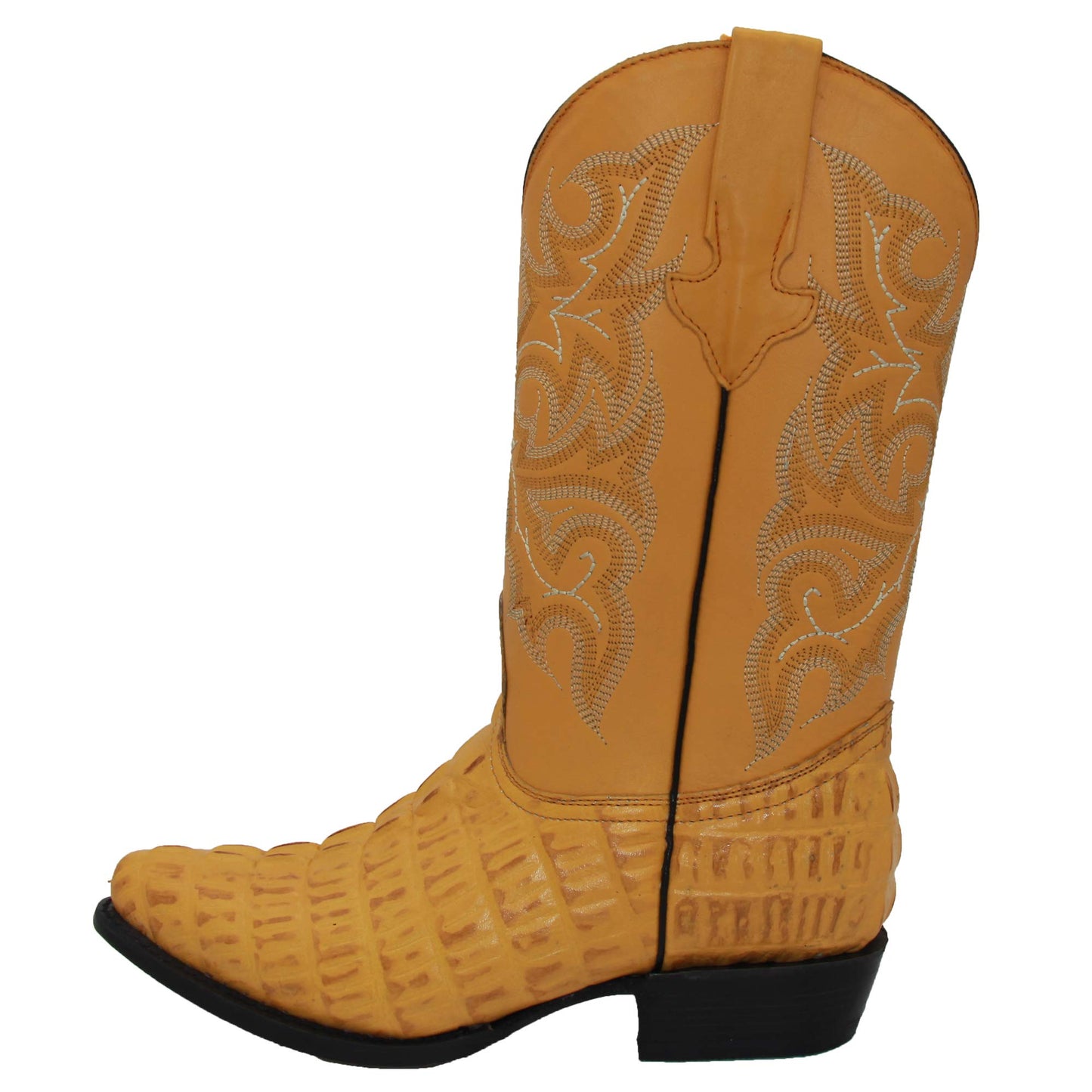 Men's Crocodile Print J Toe Western Cowboy Boot